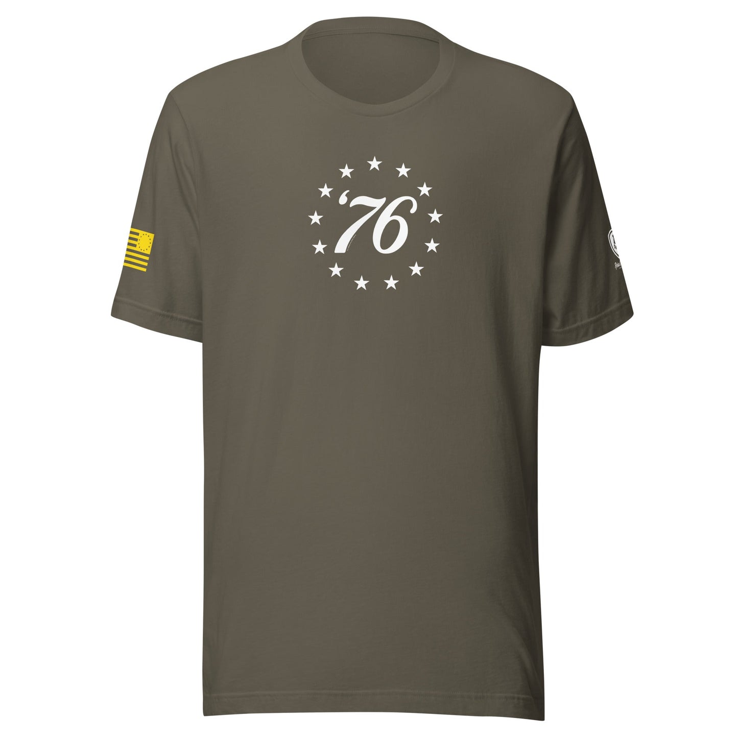 76 Bennington Flag T-Shirt – American Historical Graphic Tee for Men - Rebel Park USA