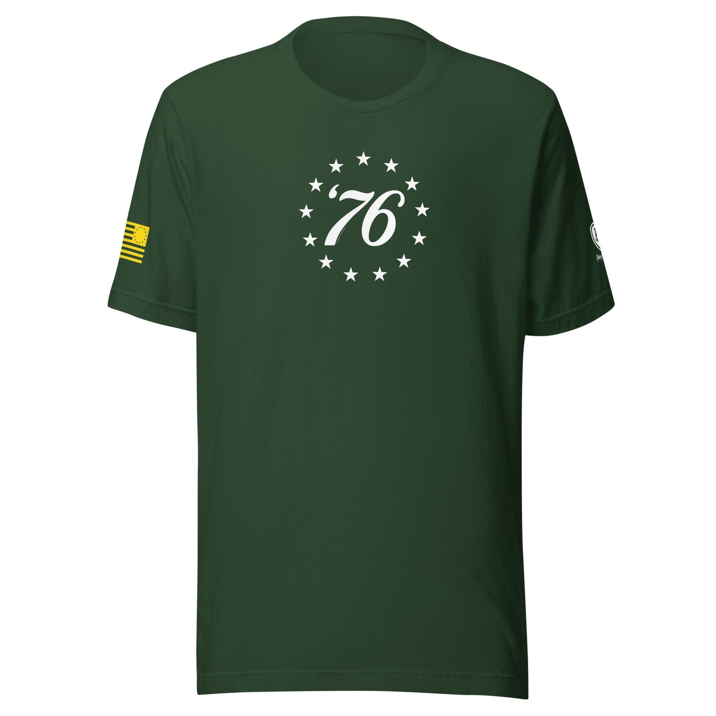 76 Bennington Flag T-Shirt – American Historical Graphic Tee for Men - Rebel Park USA