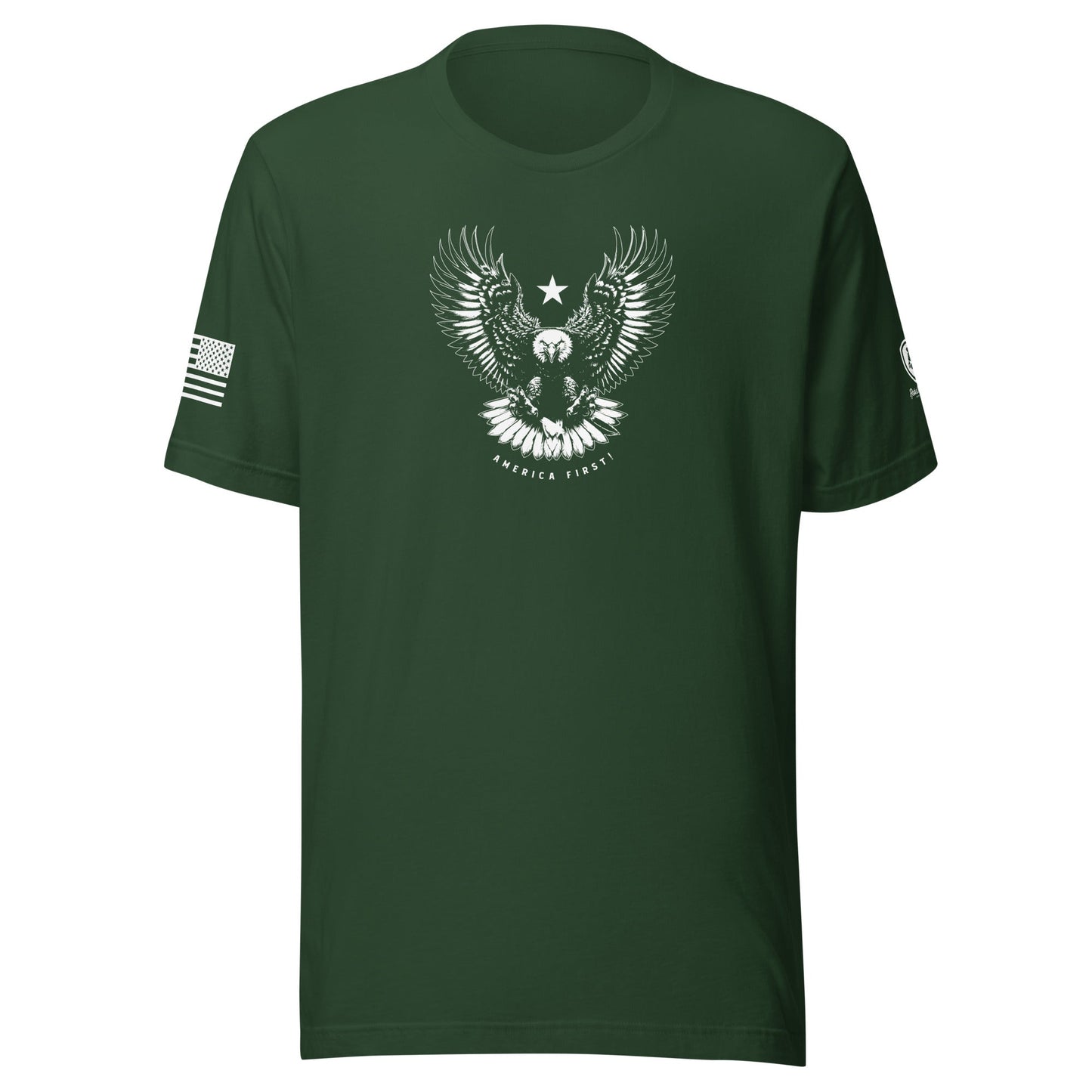 America - First T-Shirt - MAGA Tees for men - Patriotic Men's Shirts - Rebel Park USA