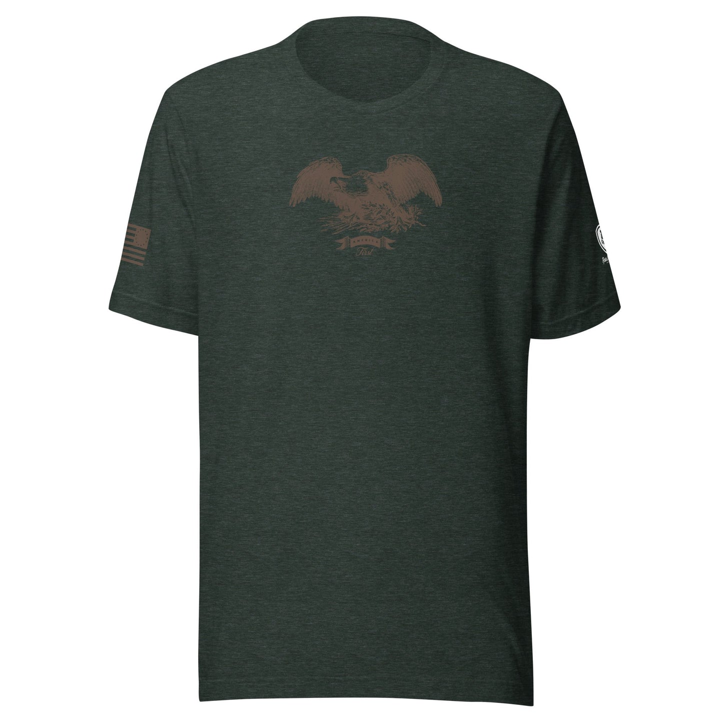 America First T-Shirt – Vintage Revolutionary Eagle Shirt for Men - Rebel Park USA