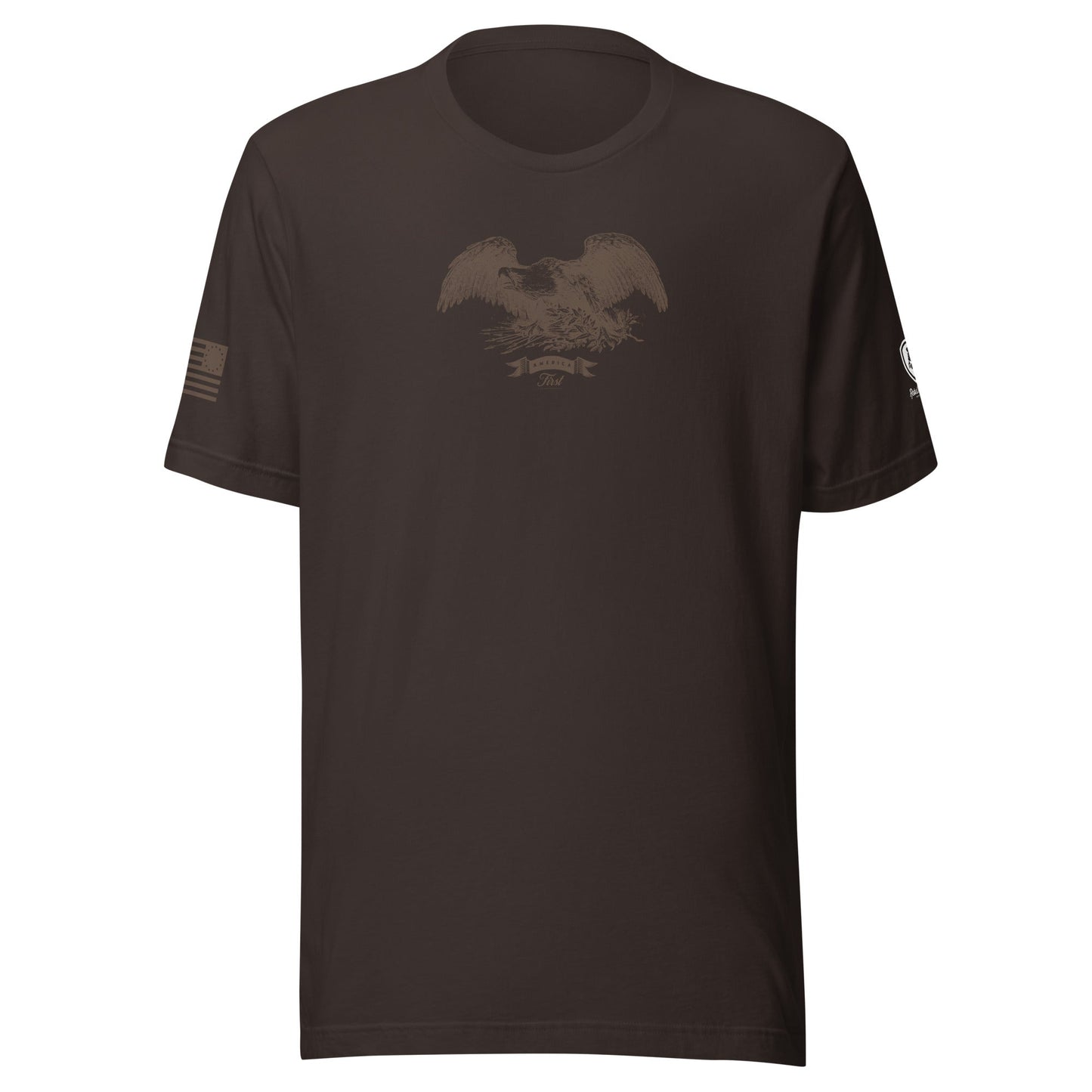 America First T-Shirt – Vintage Revolutionary Eagle Shirt for Men - Rebel Park USA