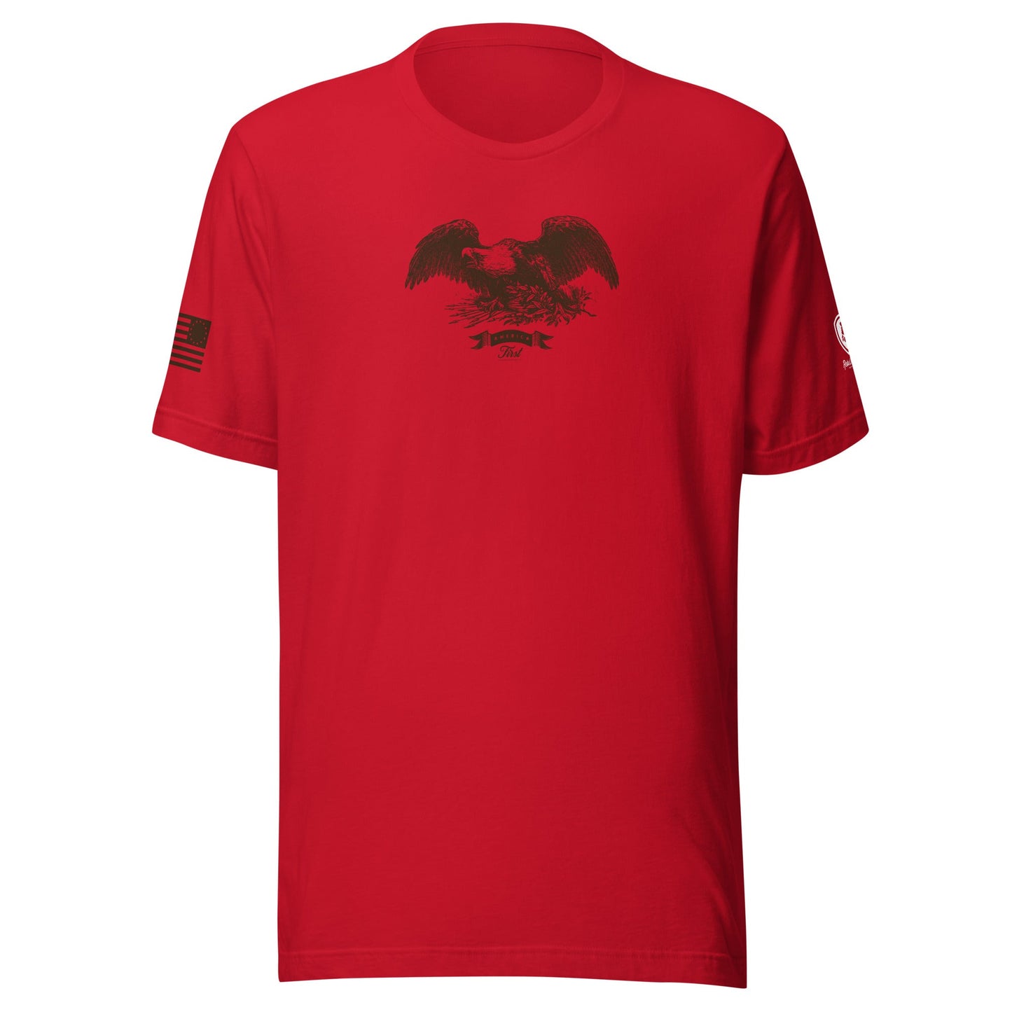 America First T-Shirt – Vintage Revolutionary Eagle Shirt for Men - Rebel Park USA