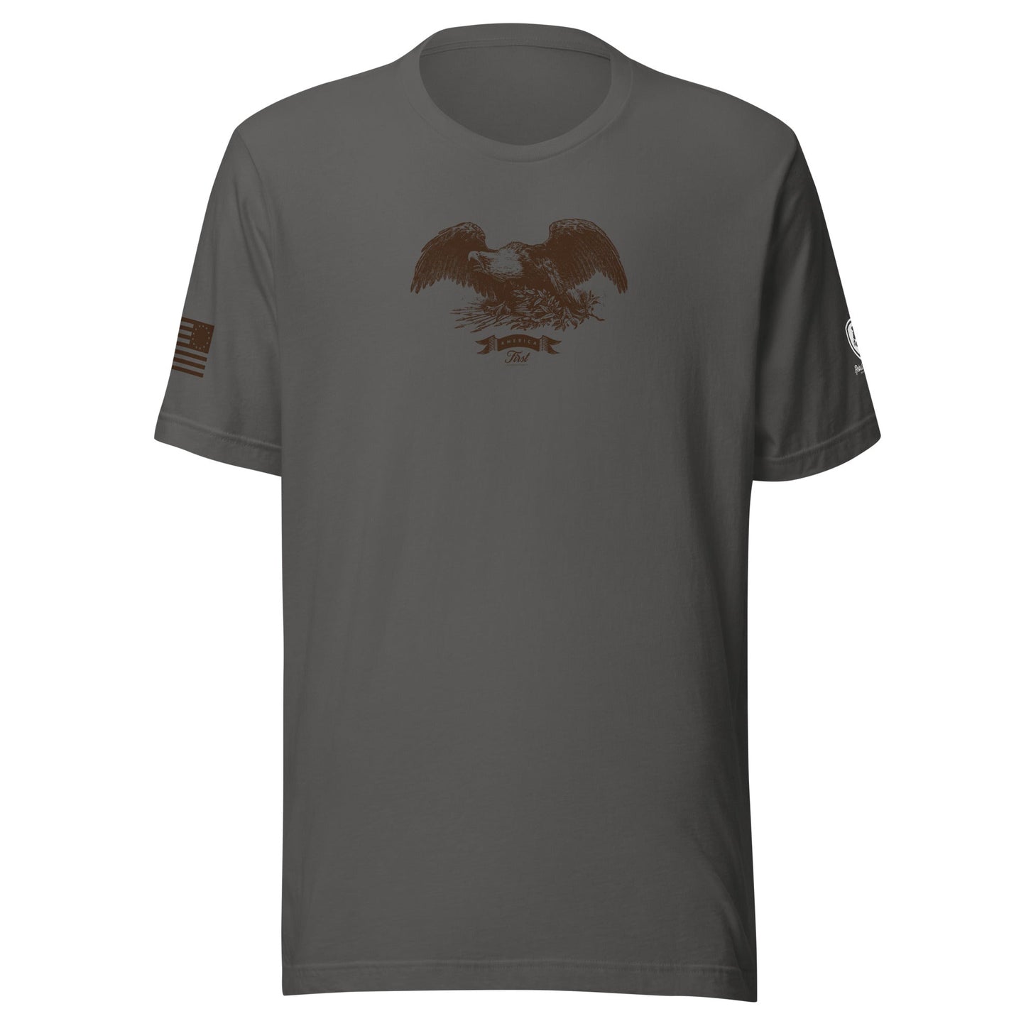 America First T-Shirt – Vintage Revolutionary Eagle Shirt for Men - Rebel Park USA