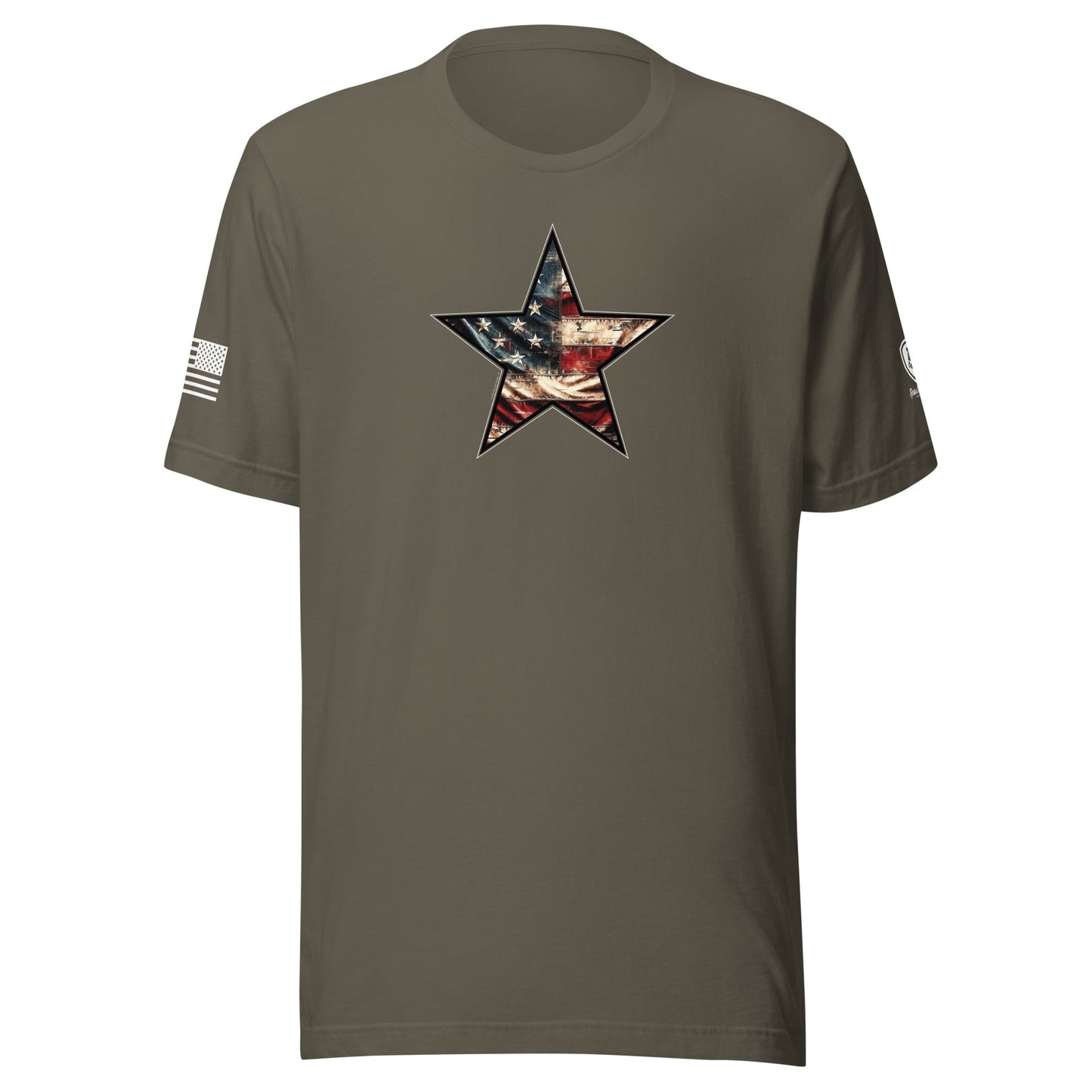 American Flag Star T-Shirt – Pro - USA Shirt for Men - Patriotic Tee - Rebel Park USA
