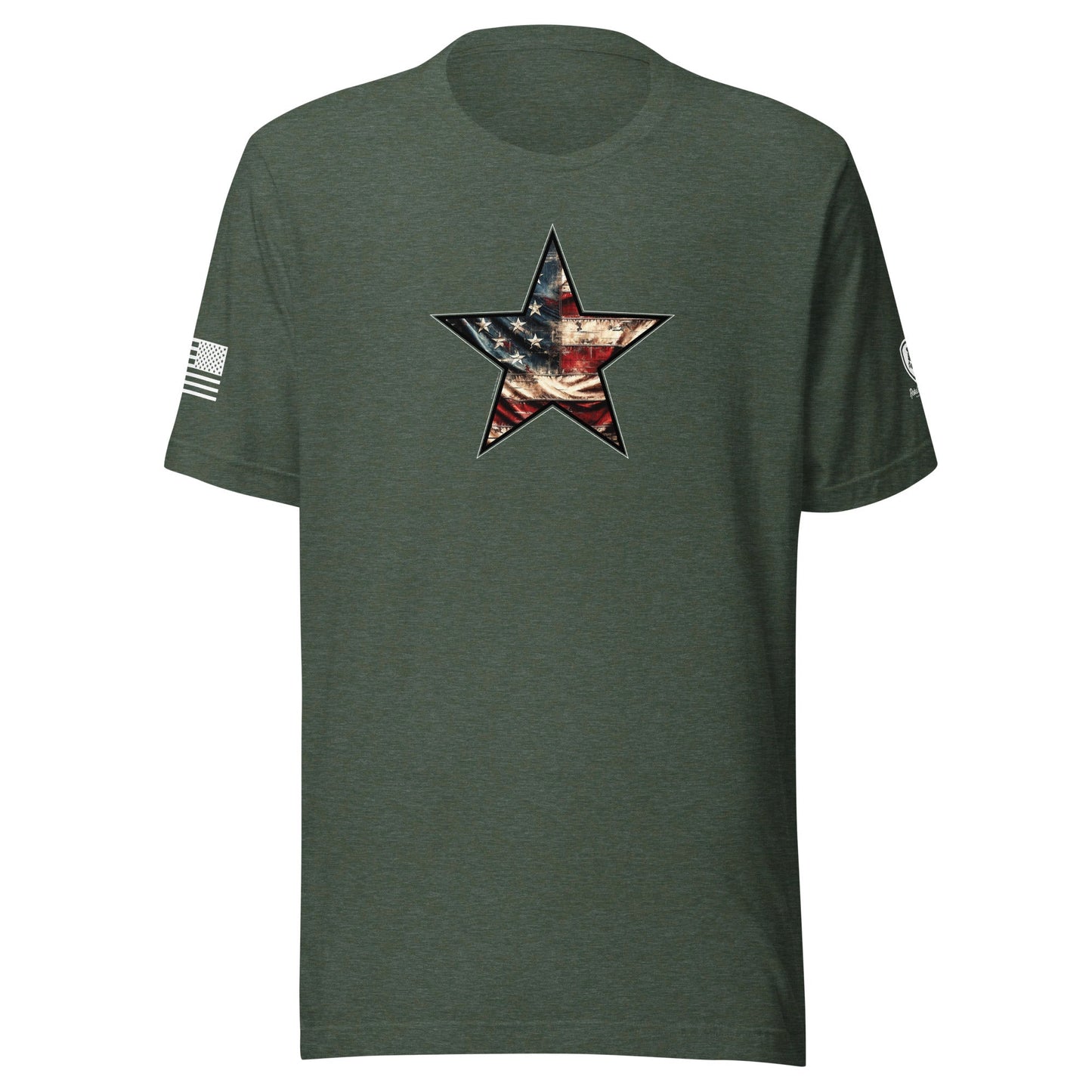 American Flag Star T-Shirt – Pro - USA Shirt for Men - Patriotic Tee - Rebel Park USA