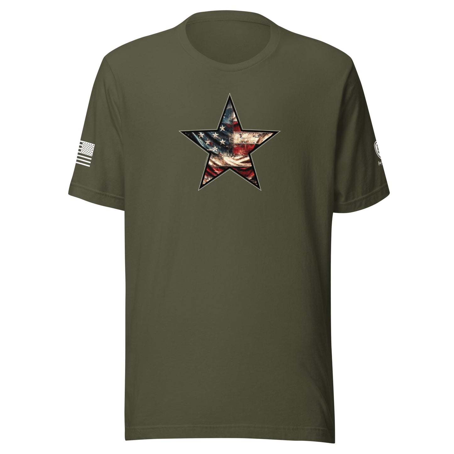 American Flag Star T-Shirt – Pro - USA Shirt for Men - Patriotic Tee - Rebel Park USA