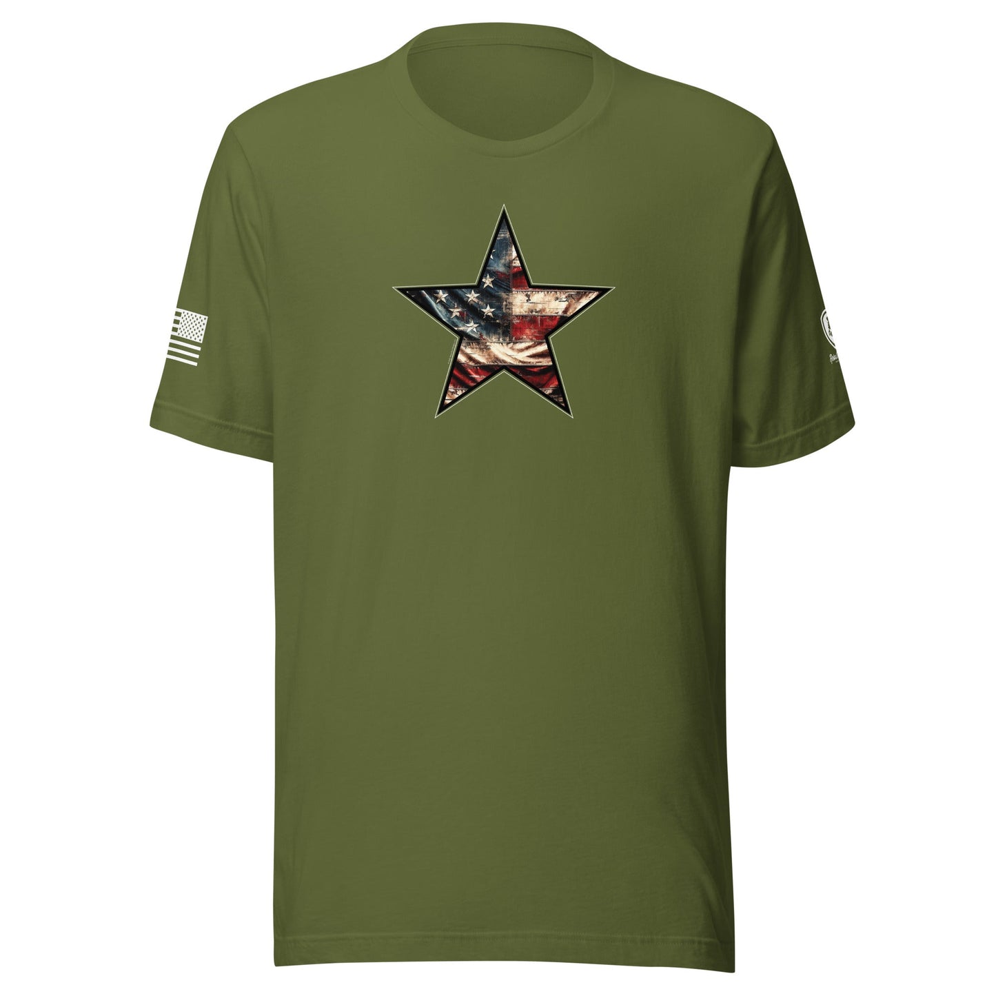 American Flag Star T-Shirt – Pro - USA Shirt for Men - Patriotic Tee - Rebel Park USA