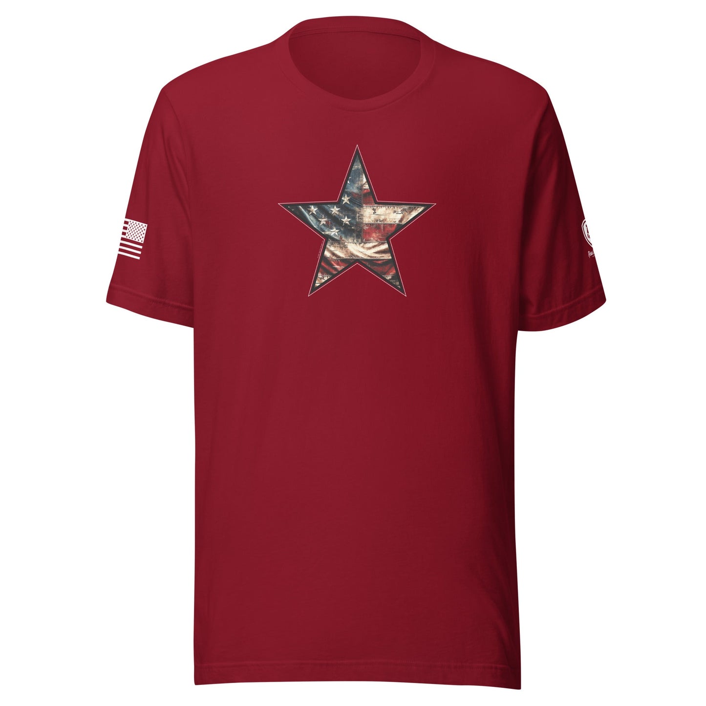 American Flag Star T-Shirt – Pro - USA Shirt for Men - Patriotic Tee - Rebel Park USA