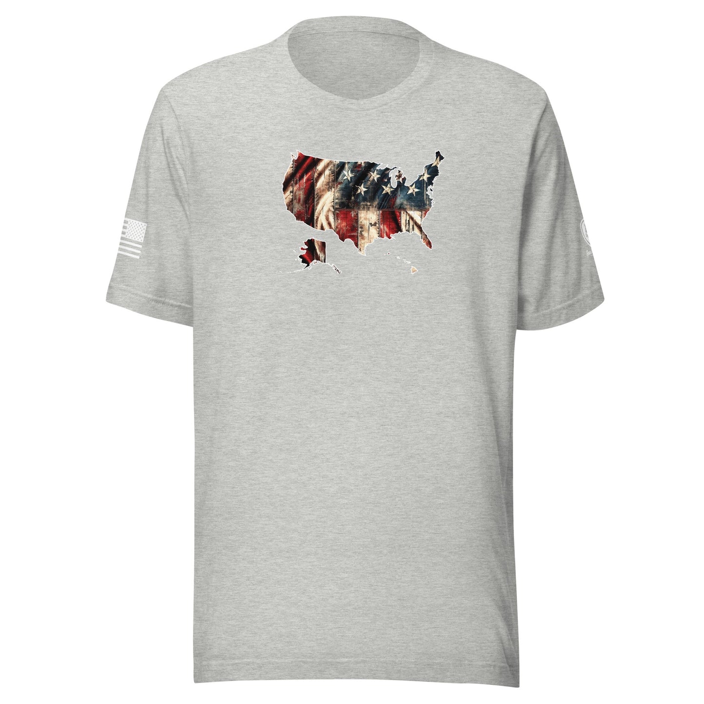 American - Made – USA Map T-Shirt - Patriotic Quality Graphic T-Shirts - Rebel Park USA