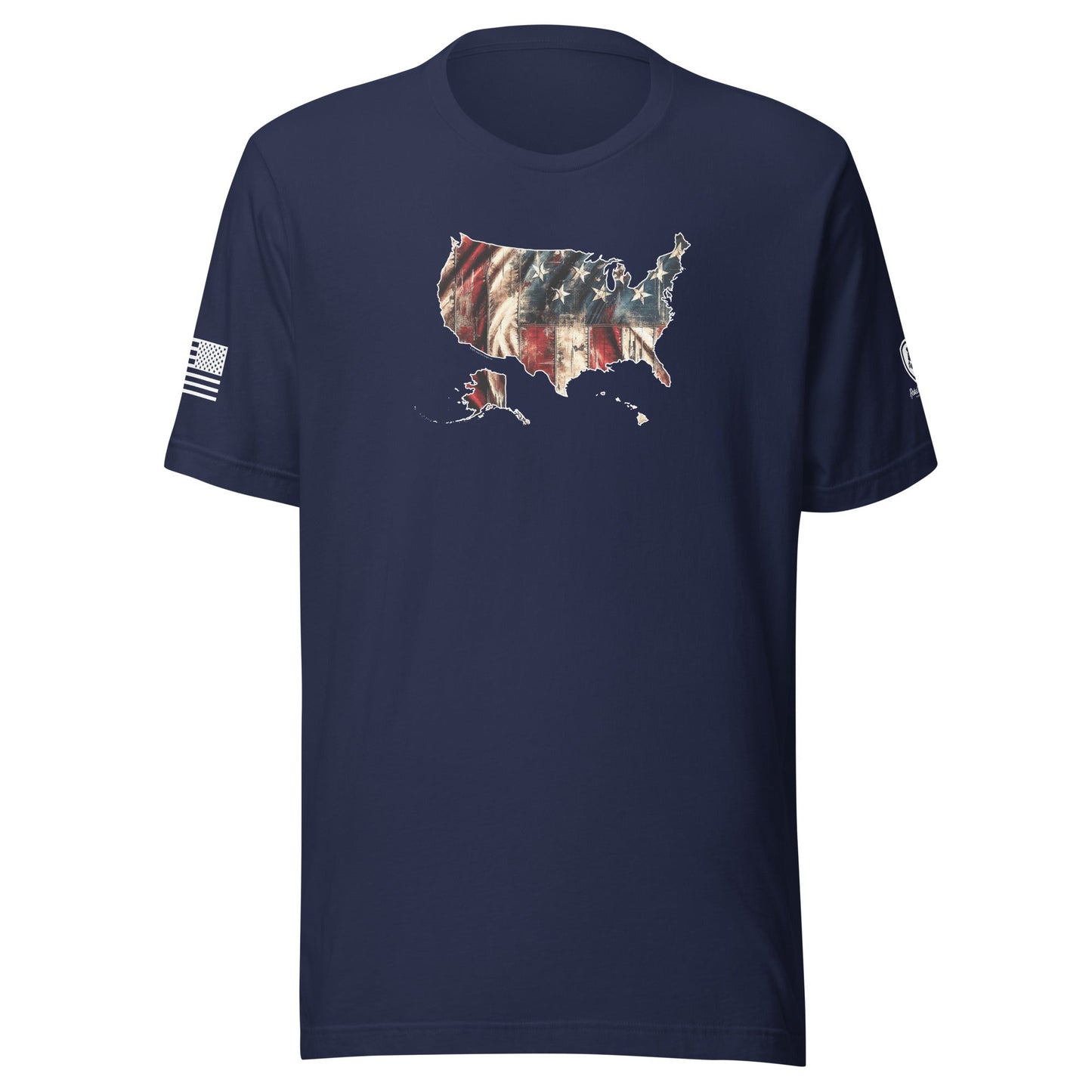 American - Made – USA Map T-Shirt - Patriotic Quality Graphic T-Shirts - Rebel Park USA