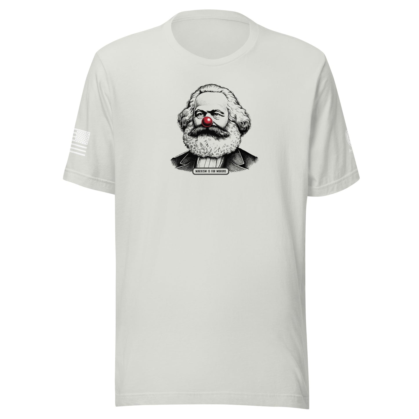Anti - Communist Tee – Pre - Shrunk Cotton Tee - Karl Marx Clown Nose Tee - Rebel Park USA