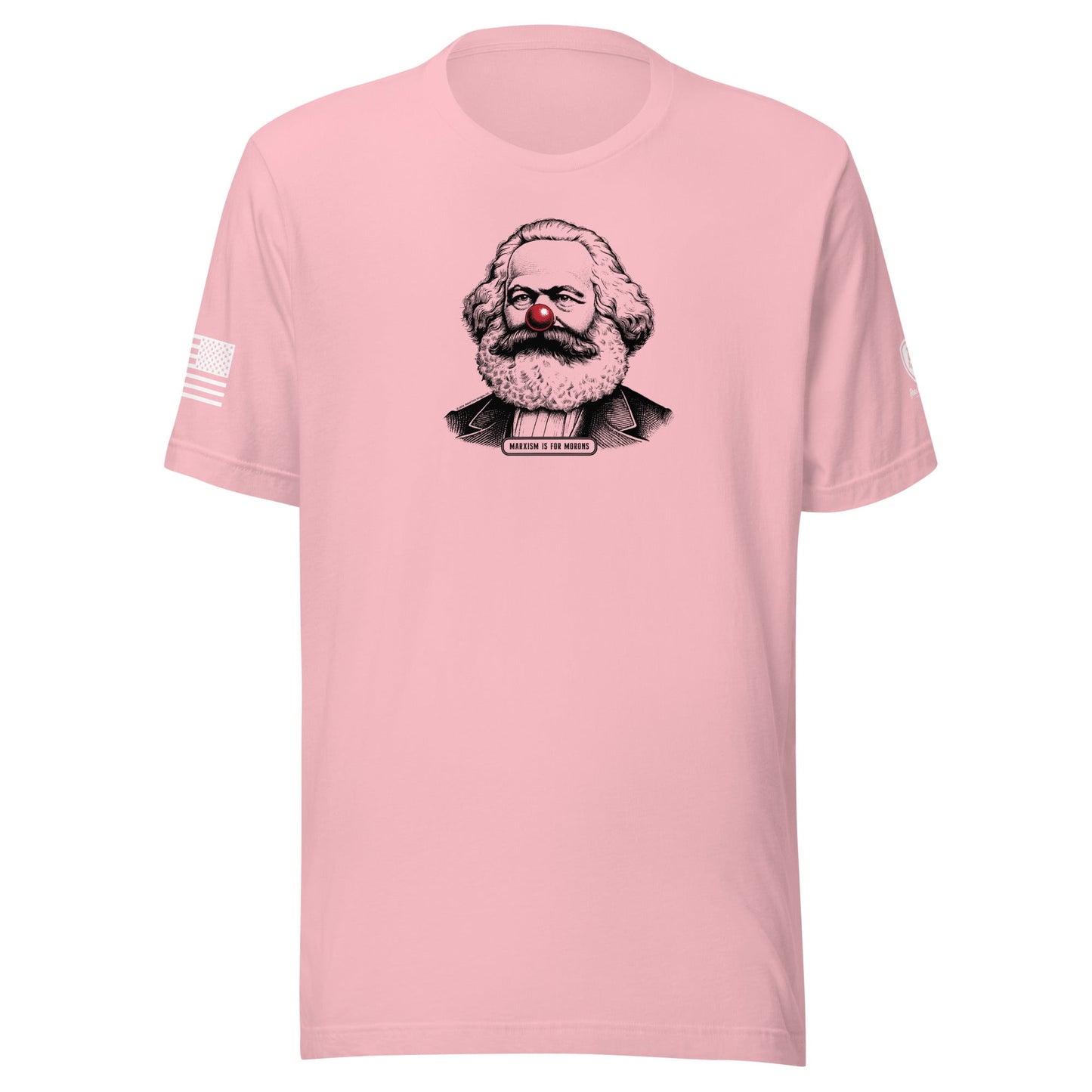 Anti - Communist Tee – Pre - Shrunk Cotton Tee - Karl Marx Clown Nose Tee - Rebel Park USA