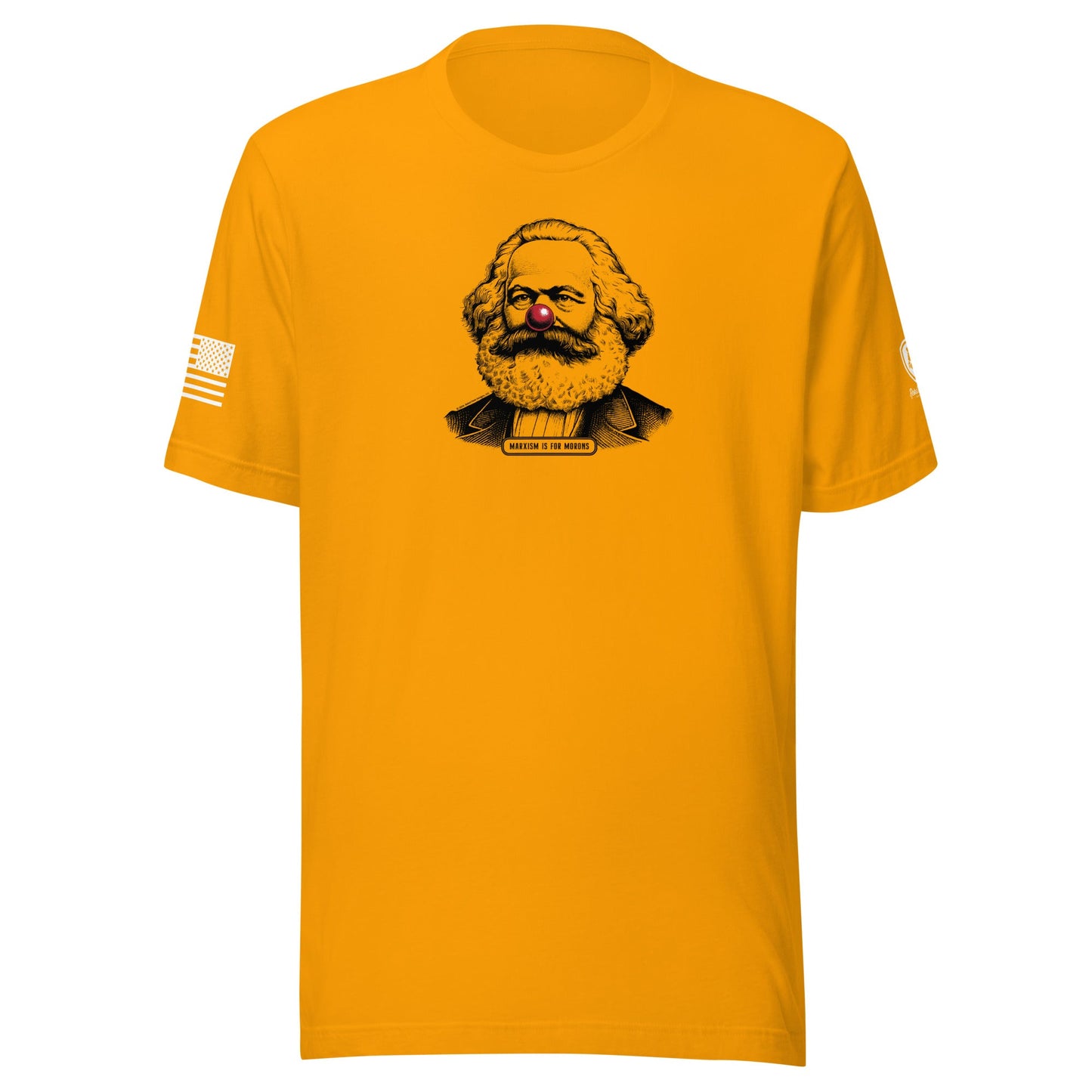 Anti - Communist Tee – Pre - Shrunk Cotton Tee - Karl Marx Clown Nose Tee - Rebel Park USA