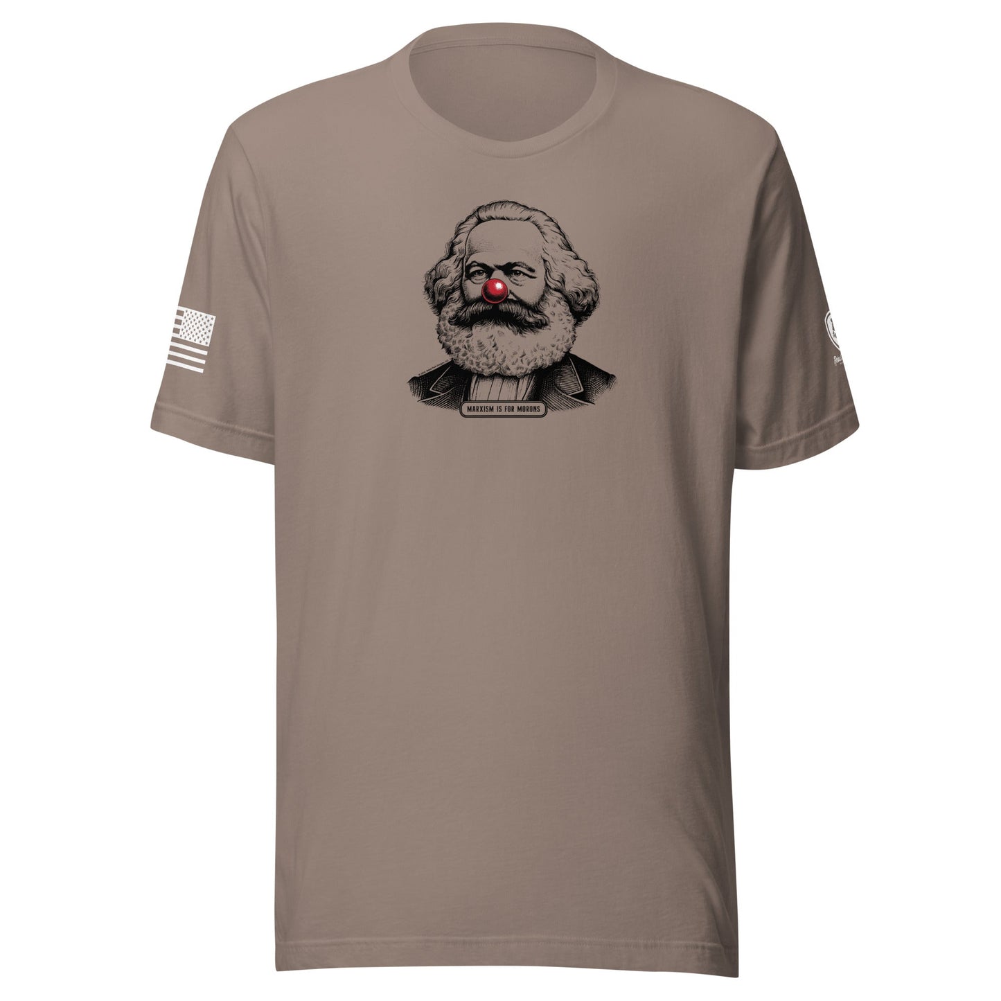Anti - Communist Tee – Pre - Shrunk Cotton Tee - Karl Marx Clown Nose Tee - Rebel Park USA
