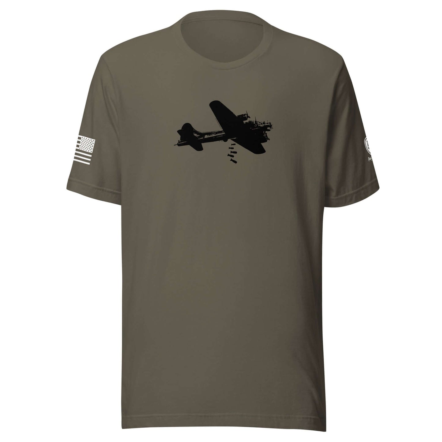 B - 17 Bomber Graphic Art T-Shirt – WWII Patriotic Graphic Tee - Rebel Park USA