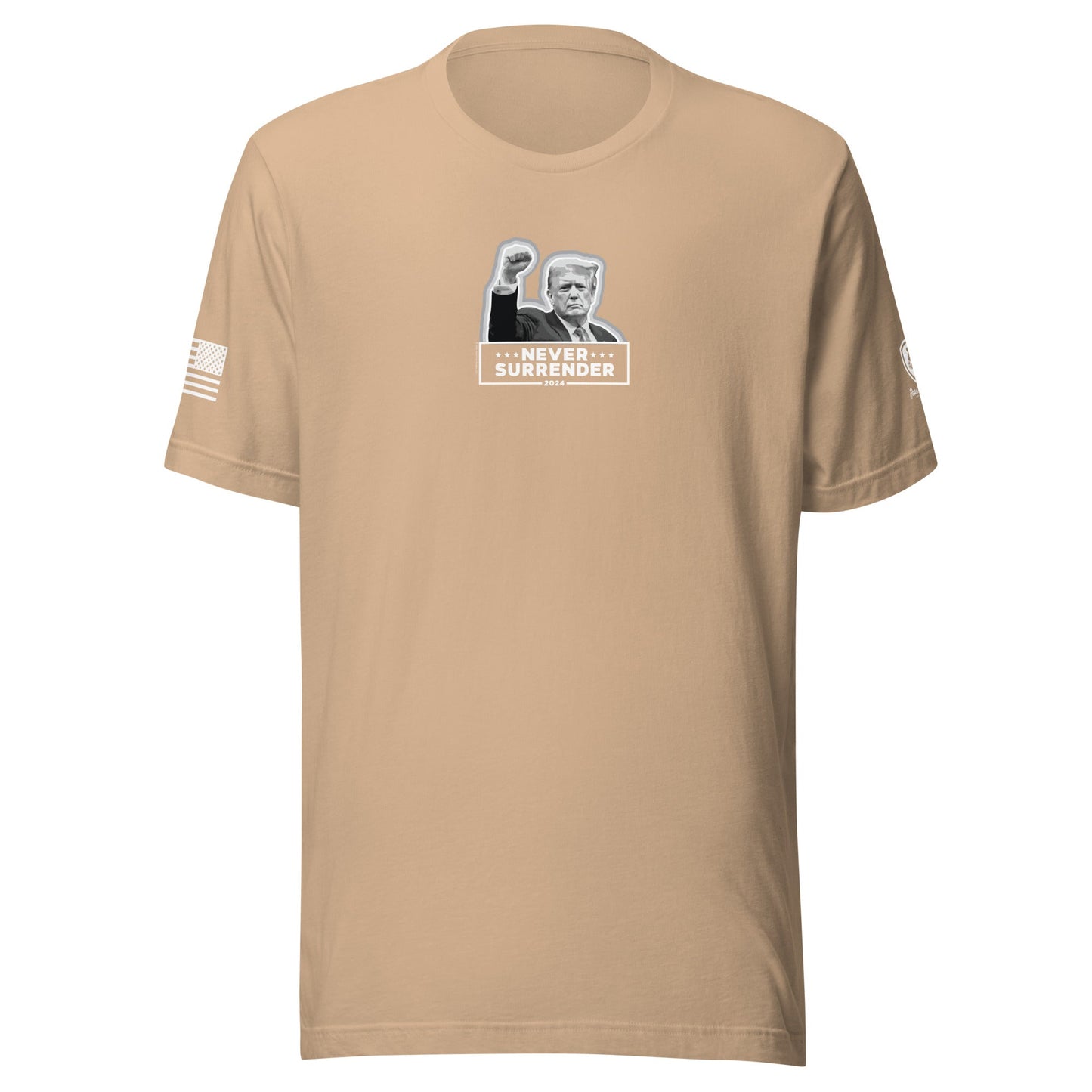 Bold Trump T-Shirt – MAGA Conservative Shirt - Never Surrender T-Shirt - Rebel Park USA