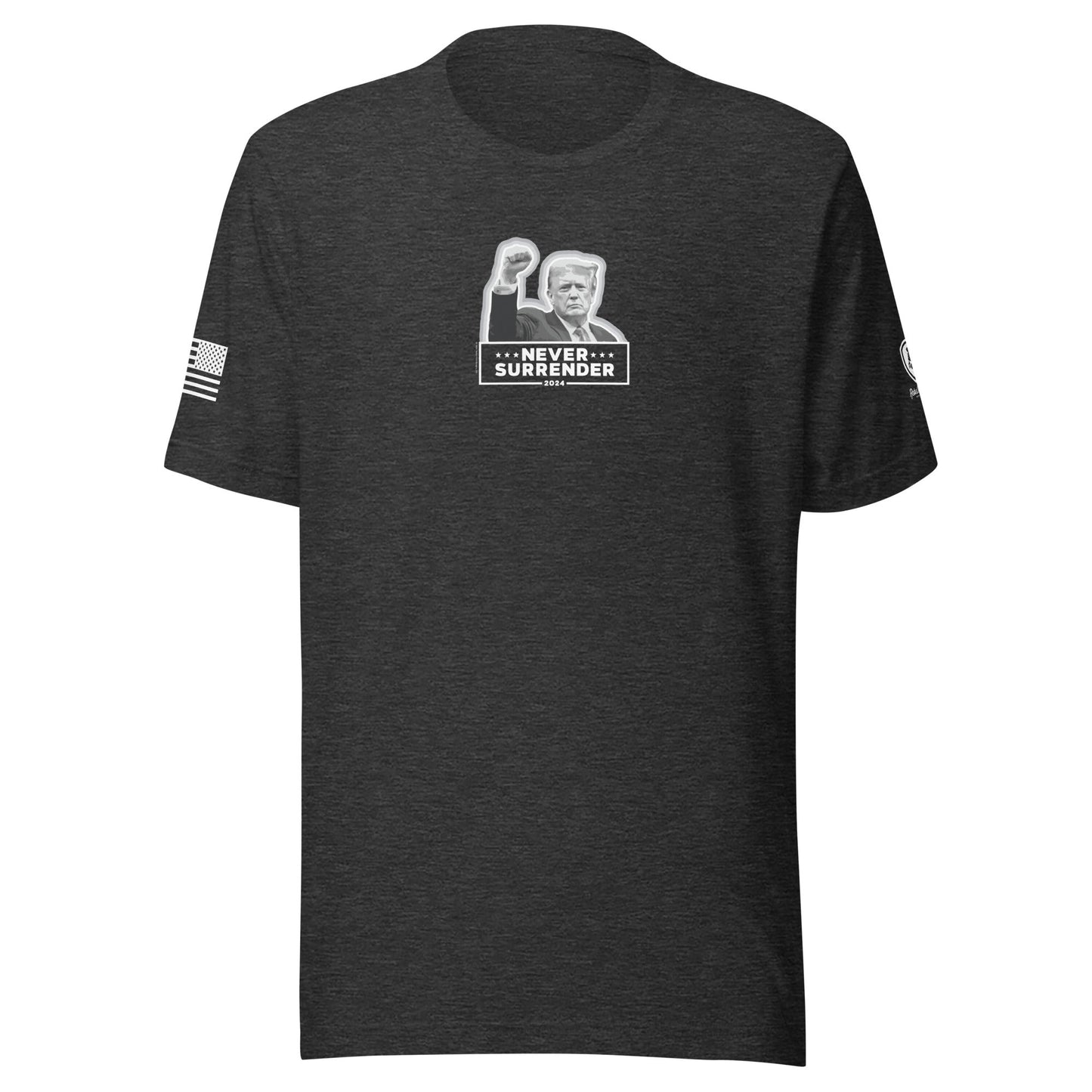 Bold Trump T-Shirt – MAGA Conservative Shirt - Never Surrender T-Shirt - Rebel Park USA