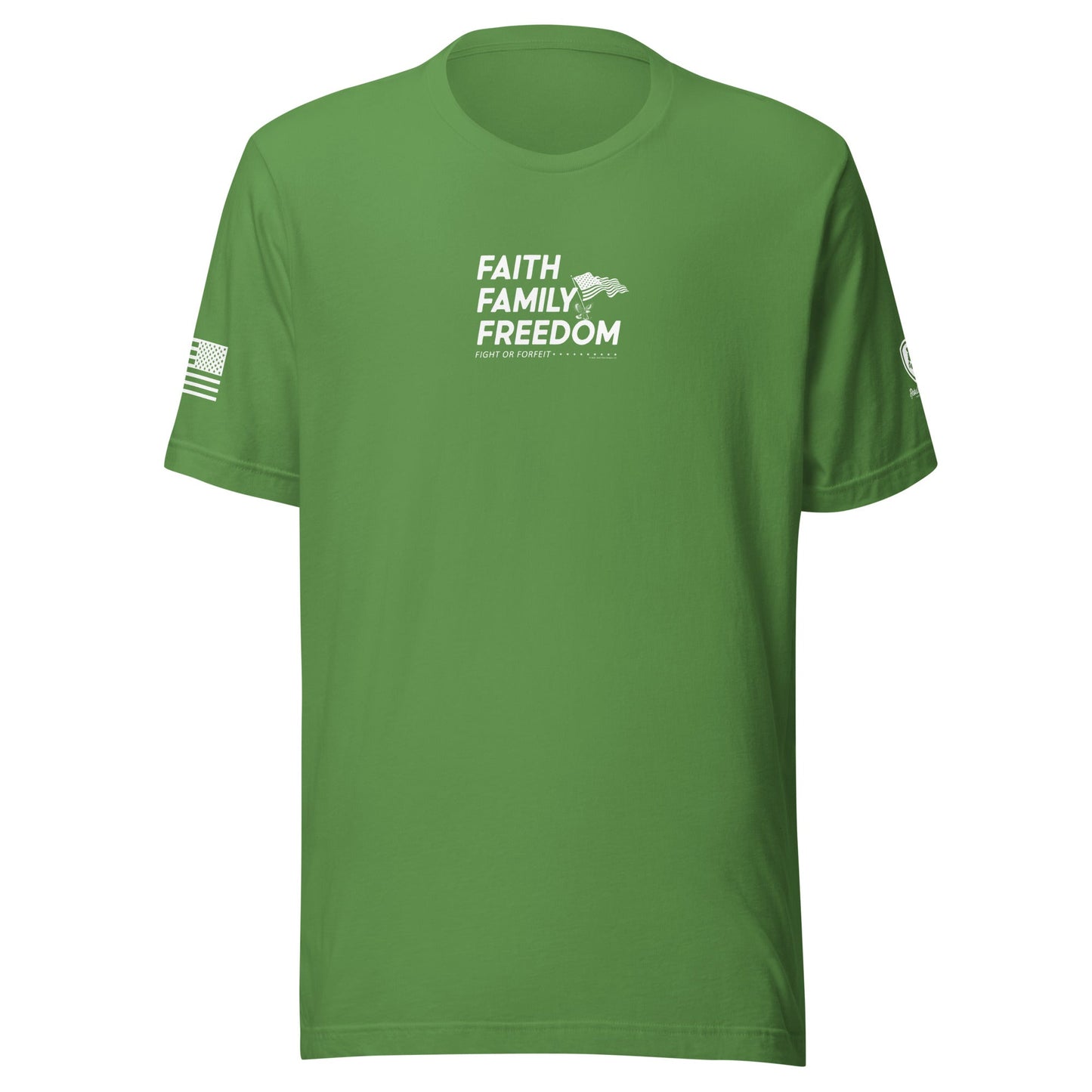 Christian T-Shirts - Faith - Based Tee - Faith, Family, Freedom T-Shirt - Rebel Park USA