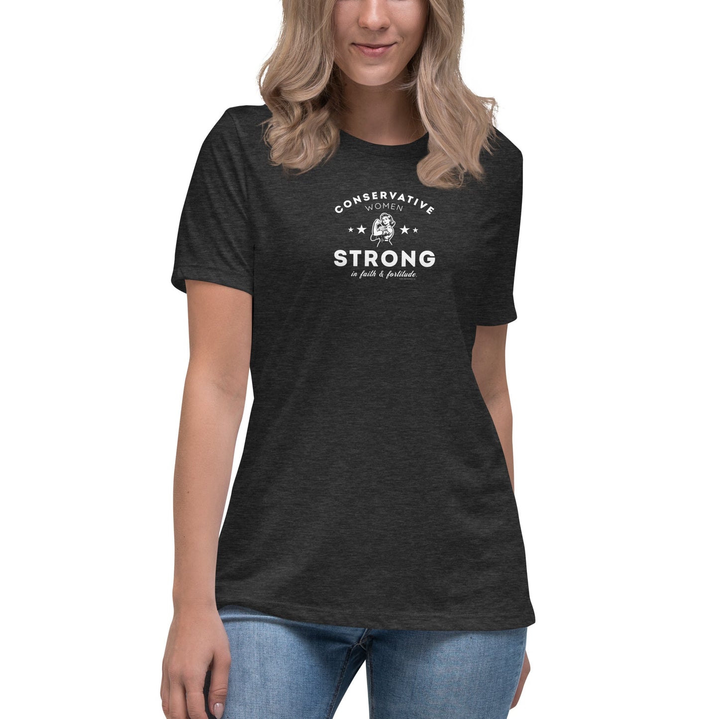 Conservative Women Strong T-Shirt – MAGA Tees for Women - MAGA Shirts - Rebel Park USA