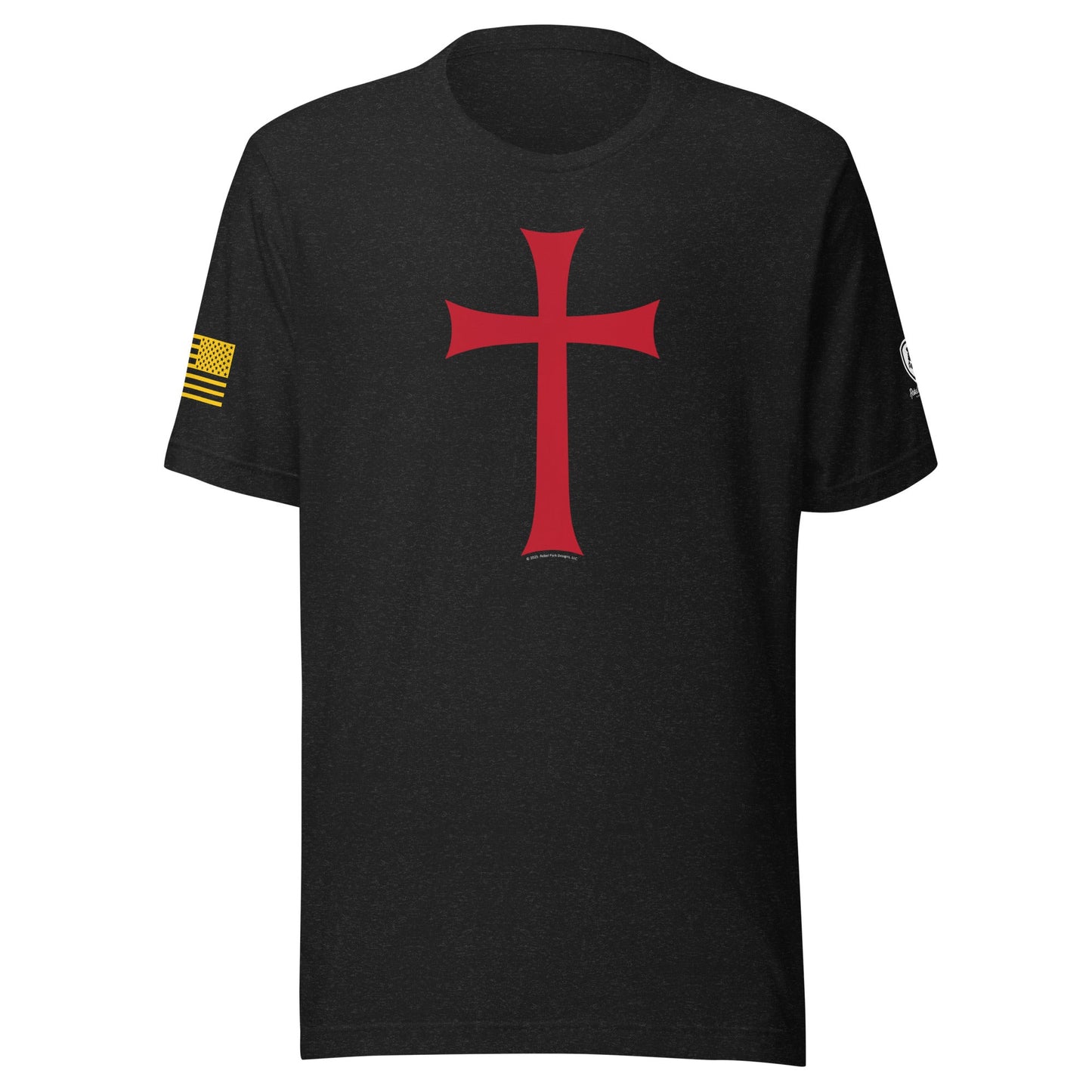 Crusader T-Shirt - Christian Men's T-Shirts - Conservative Tees - Templar Cross Shirt - Rebel Park USA
