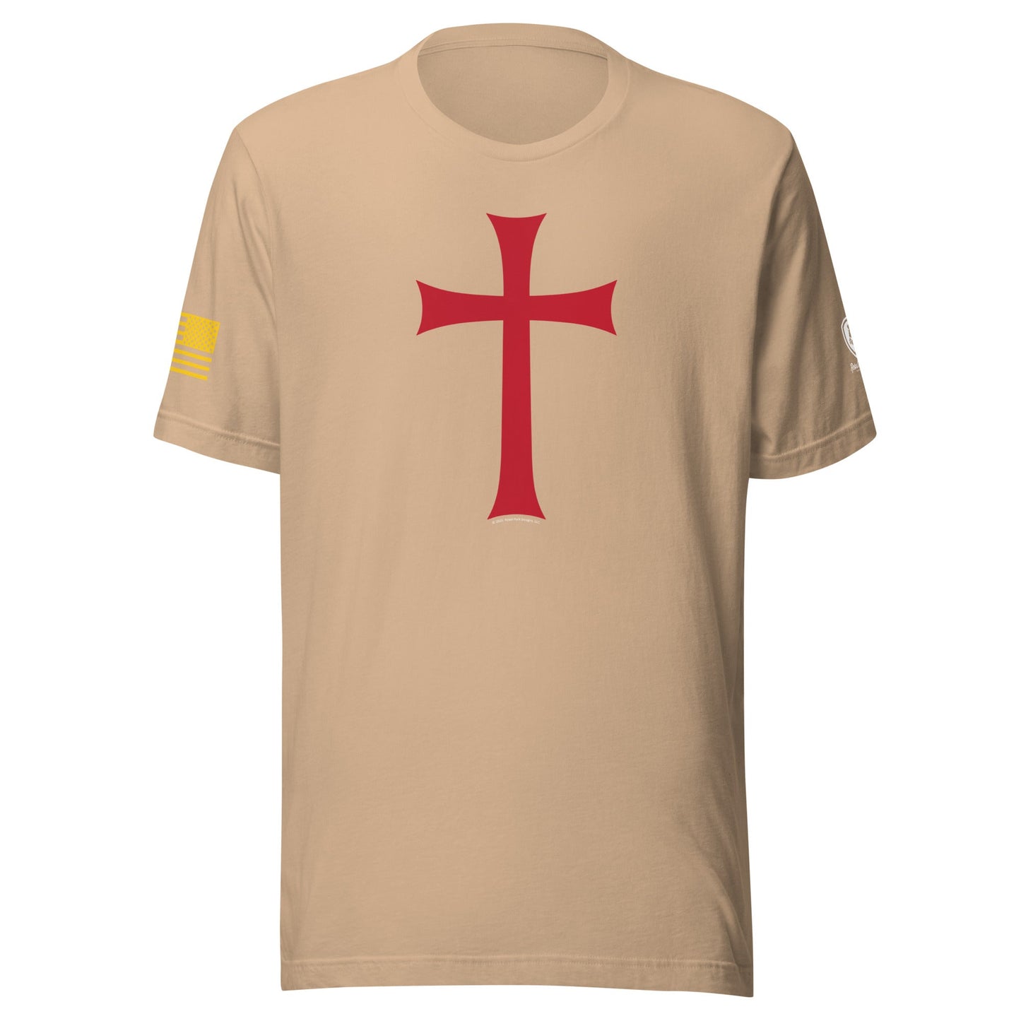 Crusader T-Shirt - Christian Men's T-Shirts - Conservative Tees - Templar Cross Shirt - Rebel Park USA