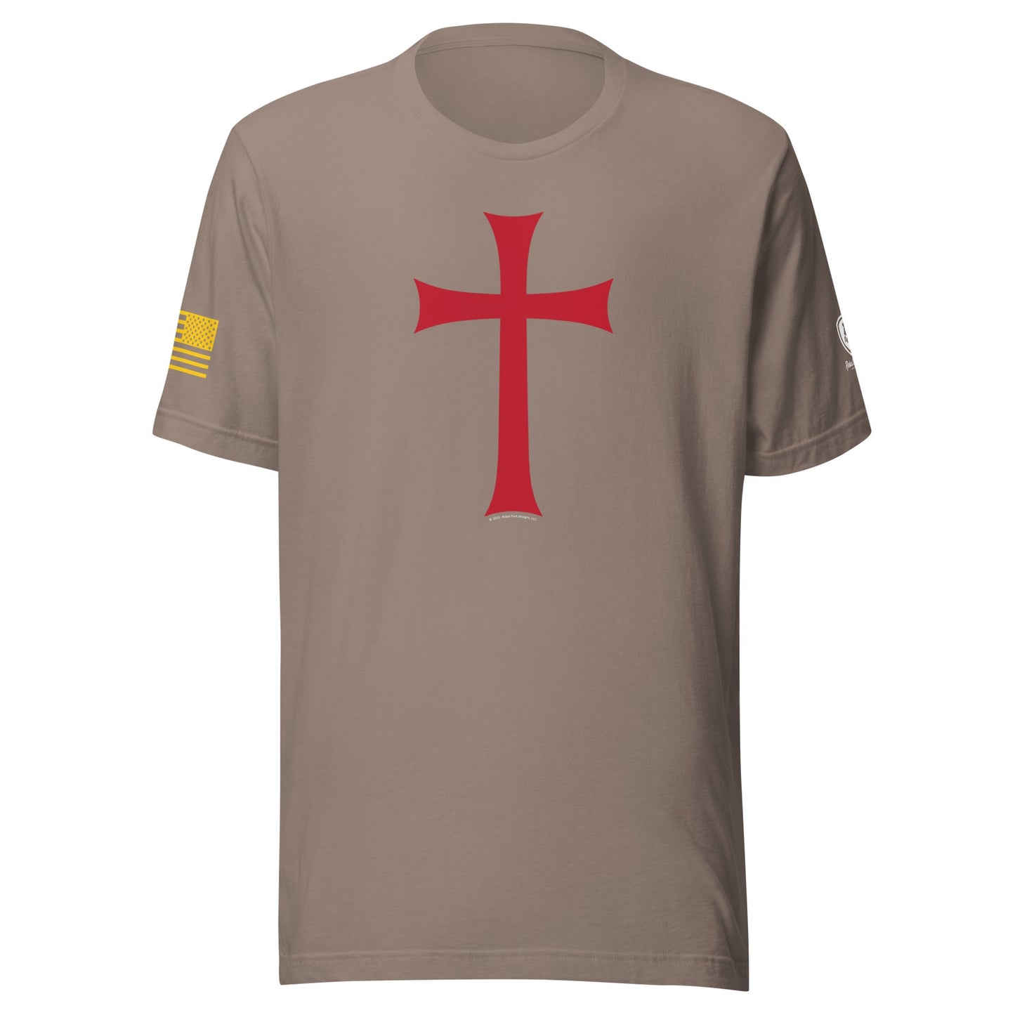 Crusader T-Shirt - Christian Men's T-Shirts - Conservative Tees - Templar Cross Shirt - Rebel Park USA