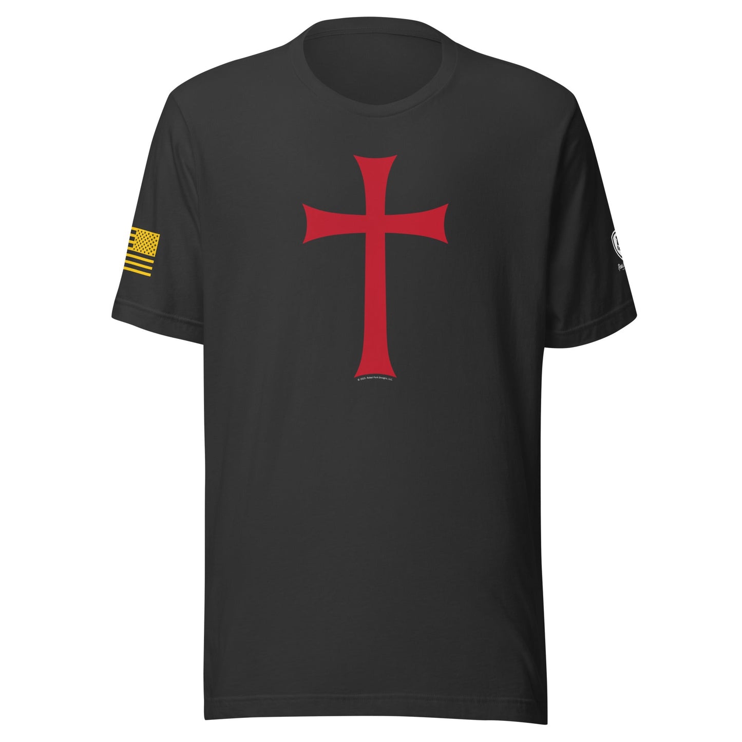Crusader T-Shirt - Christian Men's T-Shirts - Conservative Tees - Templar Cross Shirt - Rebel Park USA