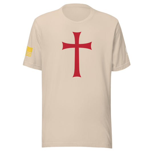 Crusader T-Shirt - Christian Men's T-Shirts - Conservative Tees - Templar Cross Shirt - Rebel Park USA