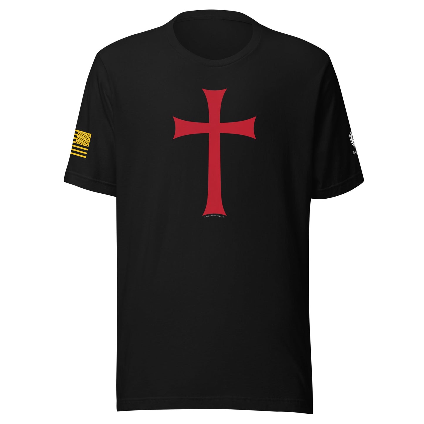 Crusader T-Shirt - Christian Men's T-Shirts - Conservative Tees - Templar Cross Shirt - Rebel Park USA