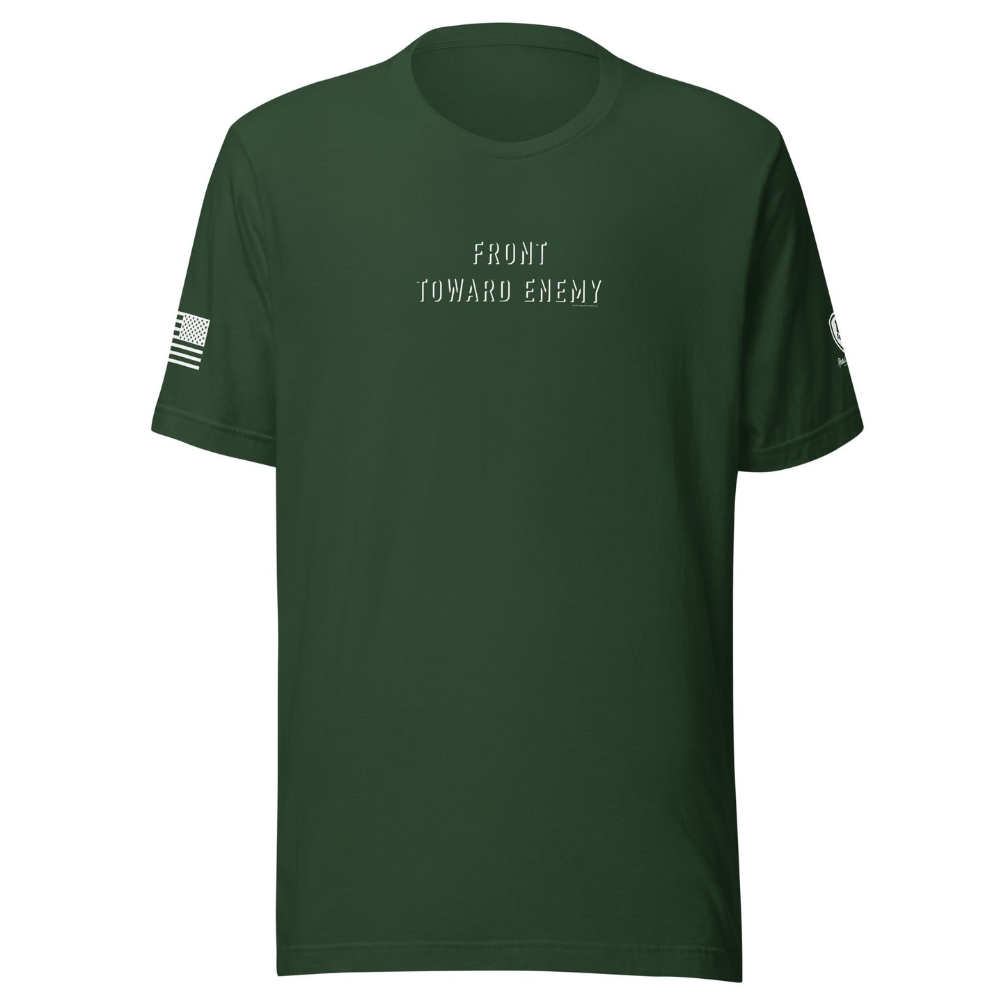 Front Toward Enemy T-Shirt - Military T-Shirts for Men - Satirical Tee - Rebel Park USA