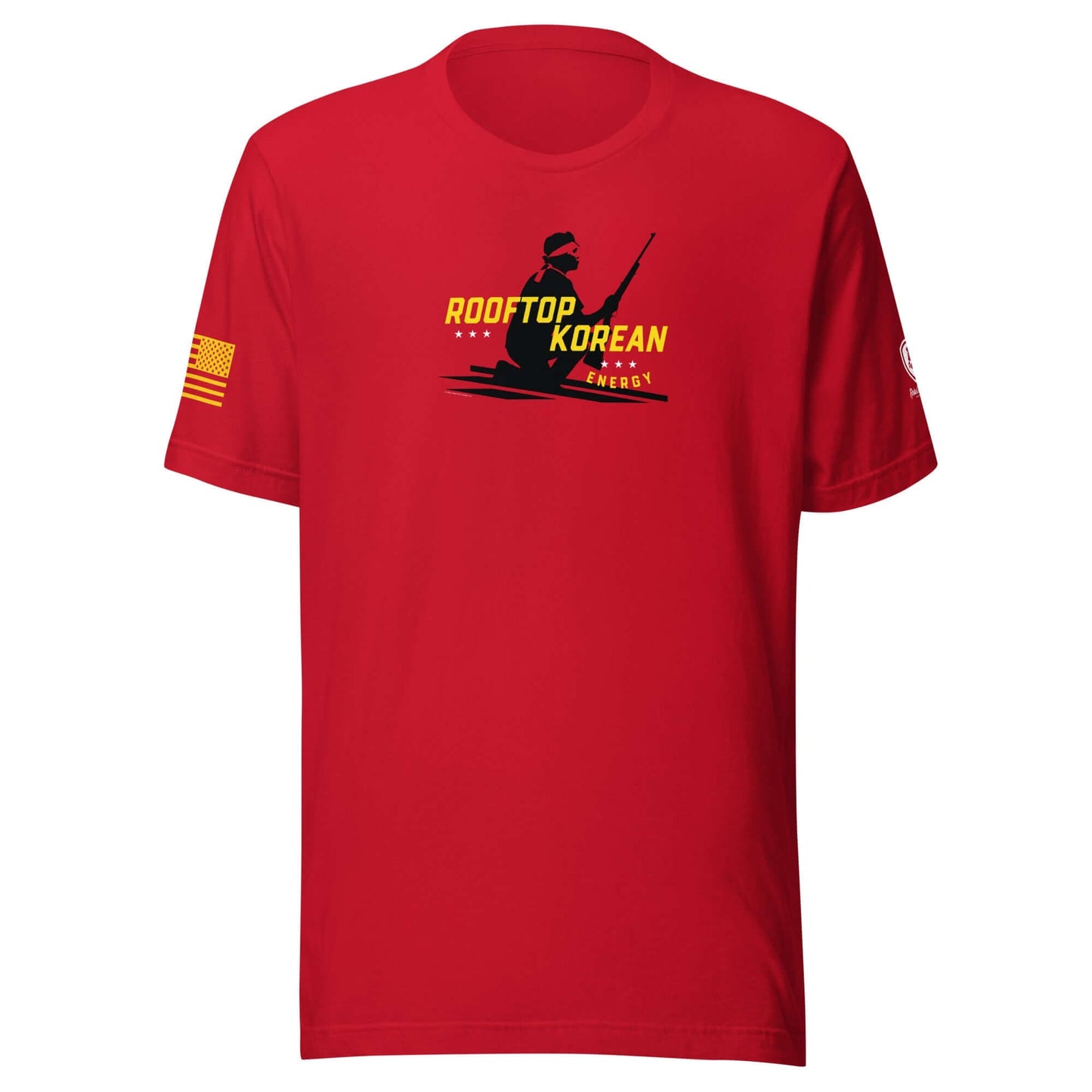 Funny Conservative Tees - Patriotic Shirts - Rooftop Korean Energy Tee - Rebel Park USA