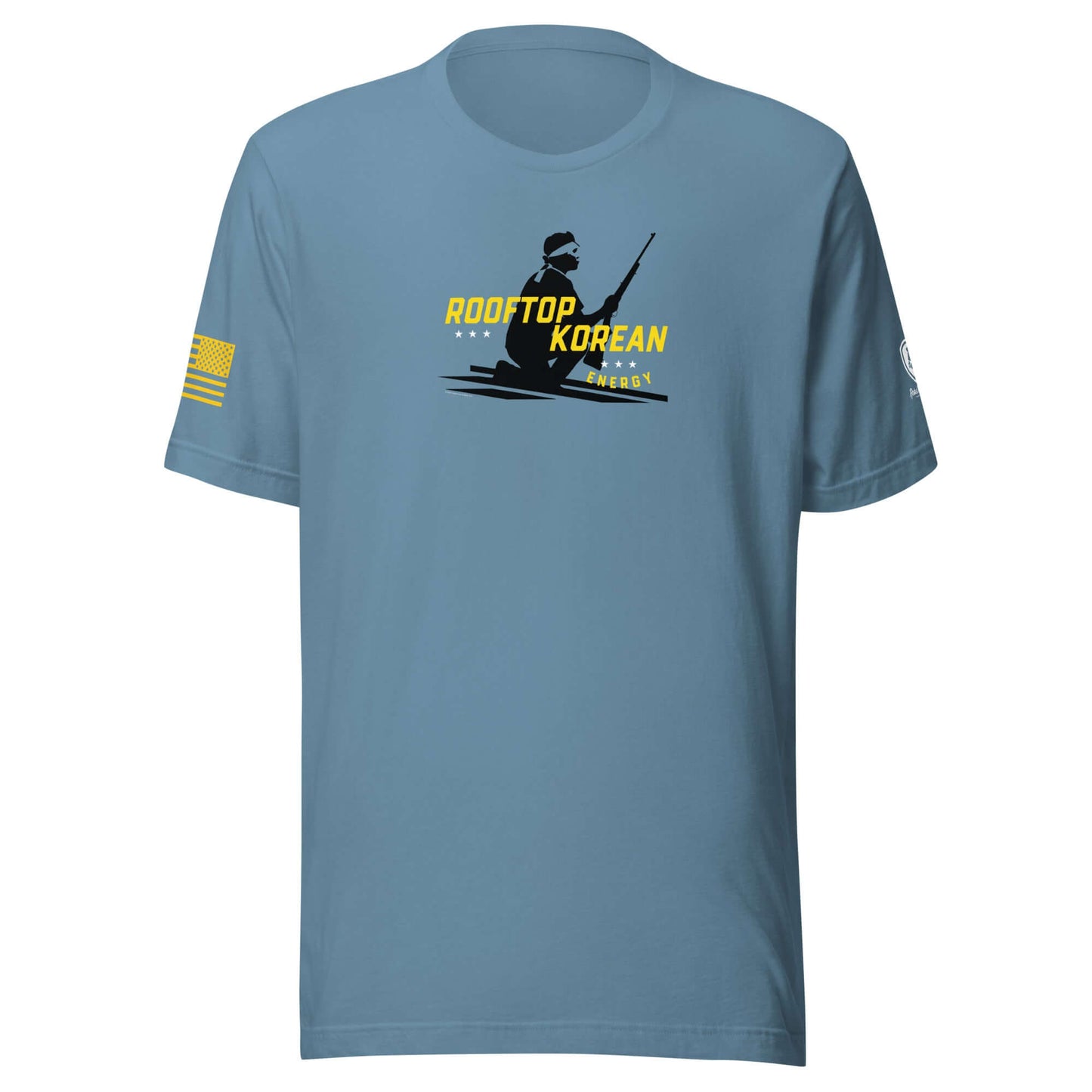 Funny Conservative Tees - Patriotic Shirts - Rooftop Korean Energy Tee - Rebel Park USA