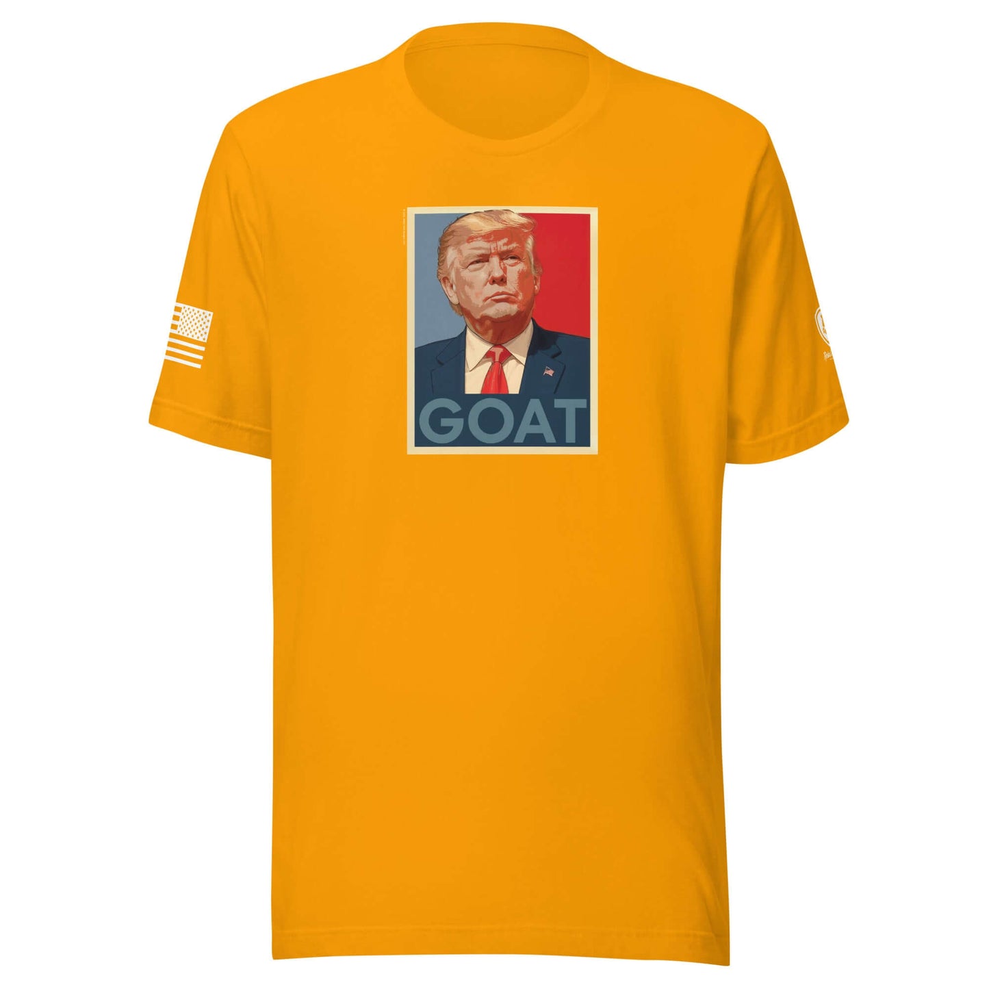 GOAT Trump Poster T-Shirt – Funny Conservative Tee – MAGA Shirt - Rebel Park USA