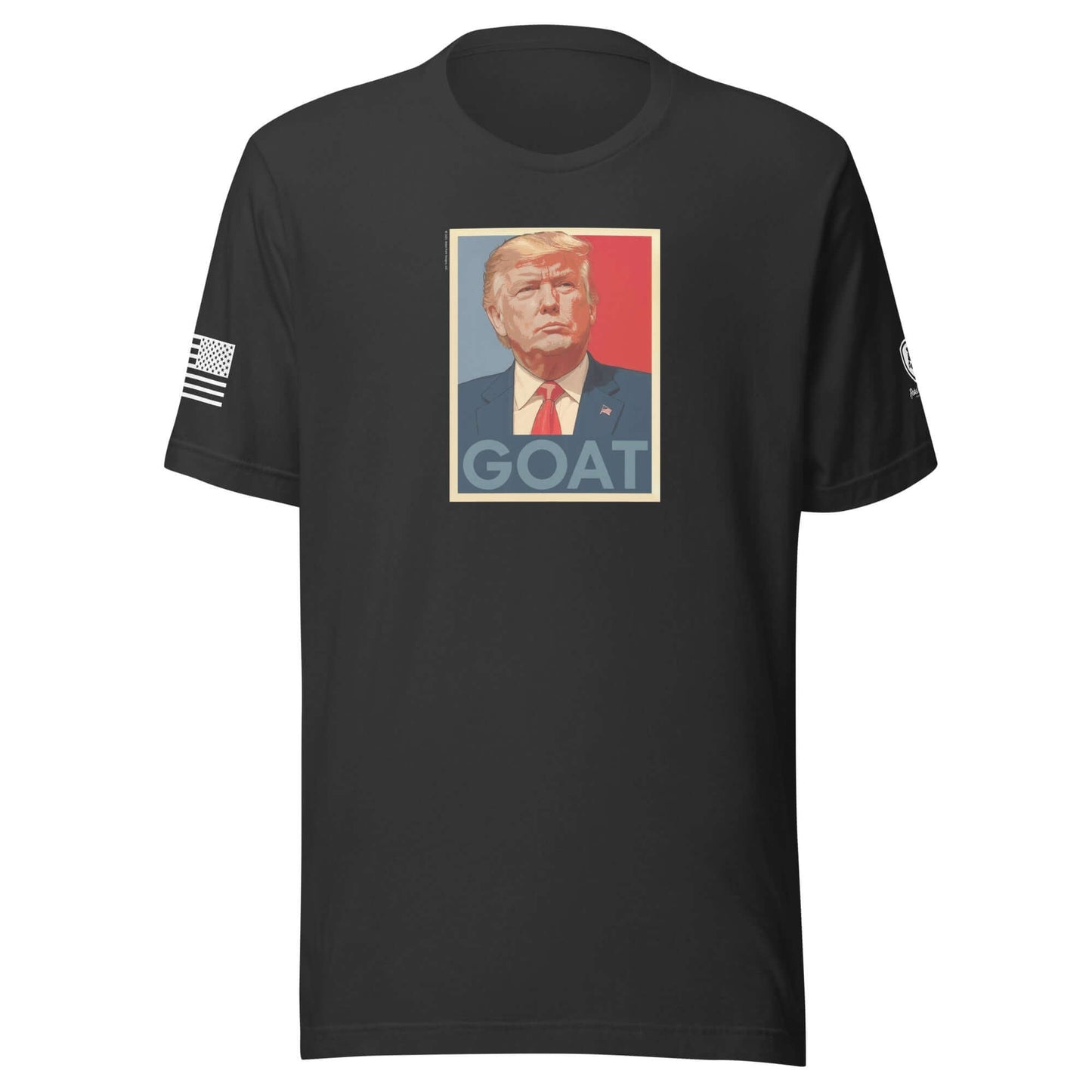 GOAT Trump Poster T-Shirt – Funny Conservative Tee – MAGA Shirt - Rebel Park USA
