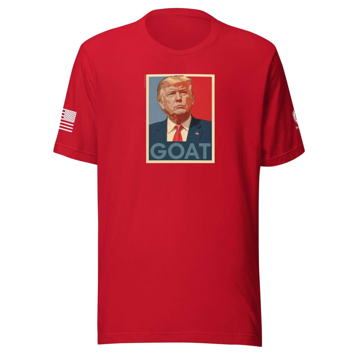 GOAT Trump Poster T-Shirt – Funny Conservative Tee – MAGA Shirt - Rebel Park USA