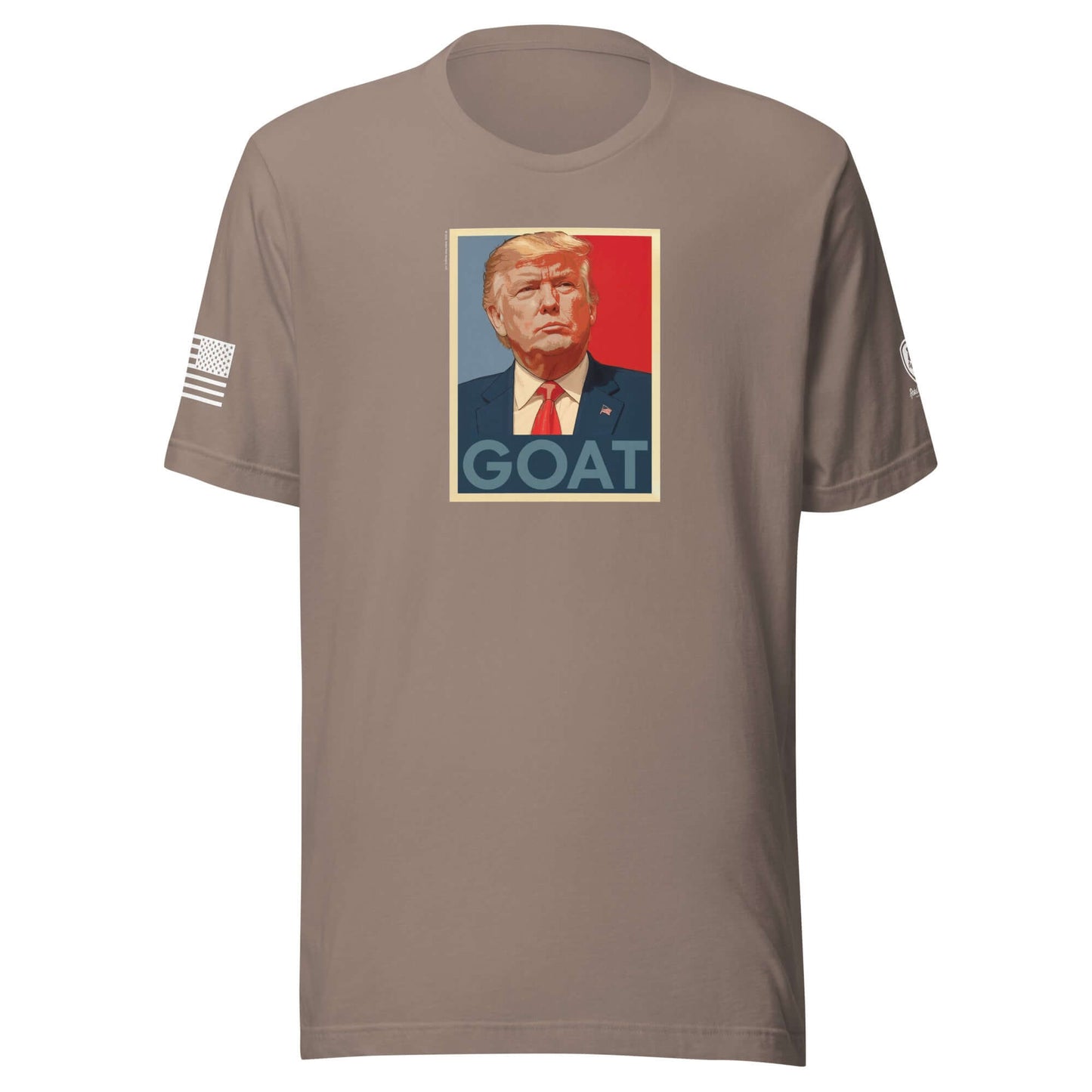 GOAT Trump Poster T-Shirt – Funny Conservative Tee – MAGA Shirt - Rebel Park USA