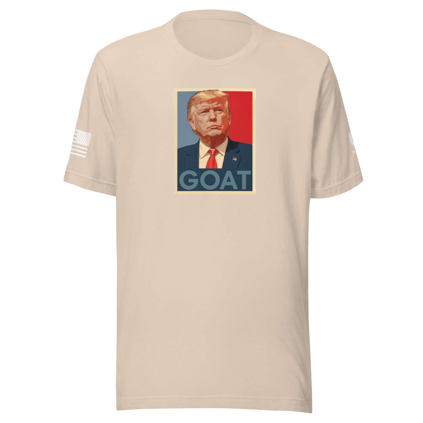 GOAT Trump Poster T-Shirt – Funny Conservative Tee – MAGA Shirt - Rebel Park USA