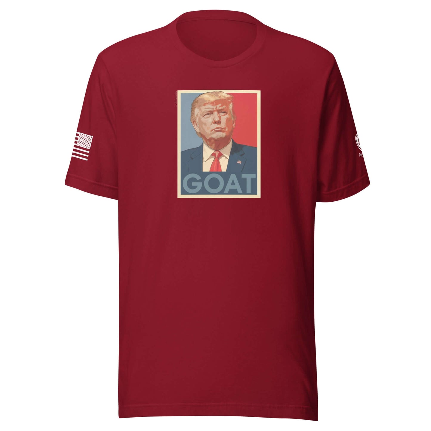 GOAT Trump Poster T-Shirt – Funny Conservative Tee – MAGA Shirt - Rebel Park USA