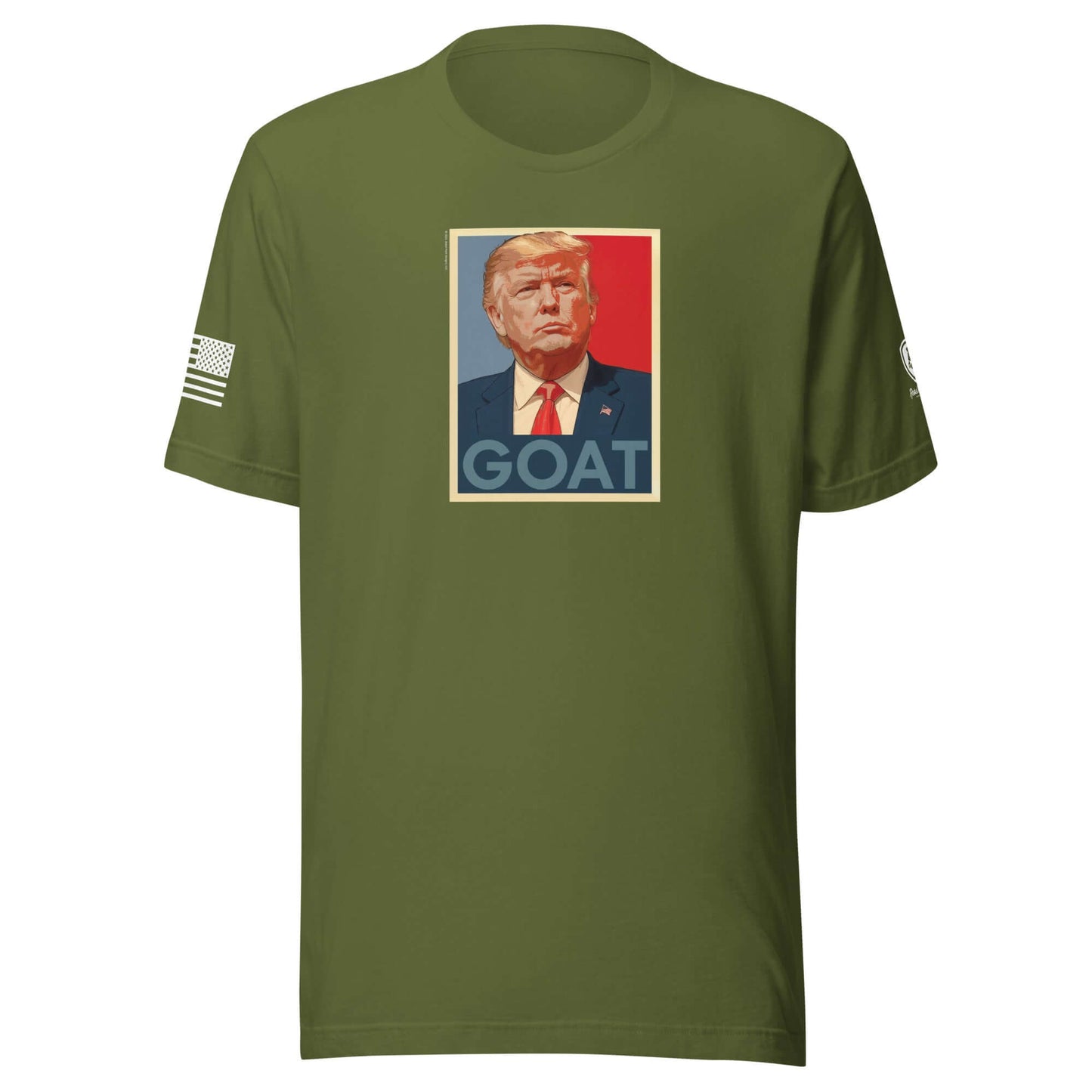 GOAT Trump Poster T-Shirt – Funny Conservative Tee – MAGA Shirt - Rebel Park USA