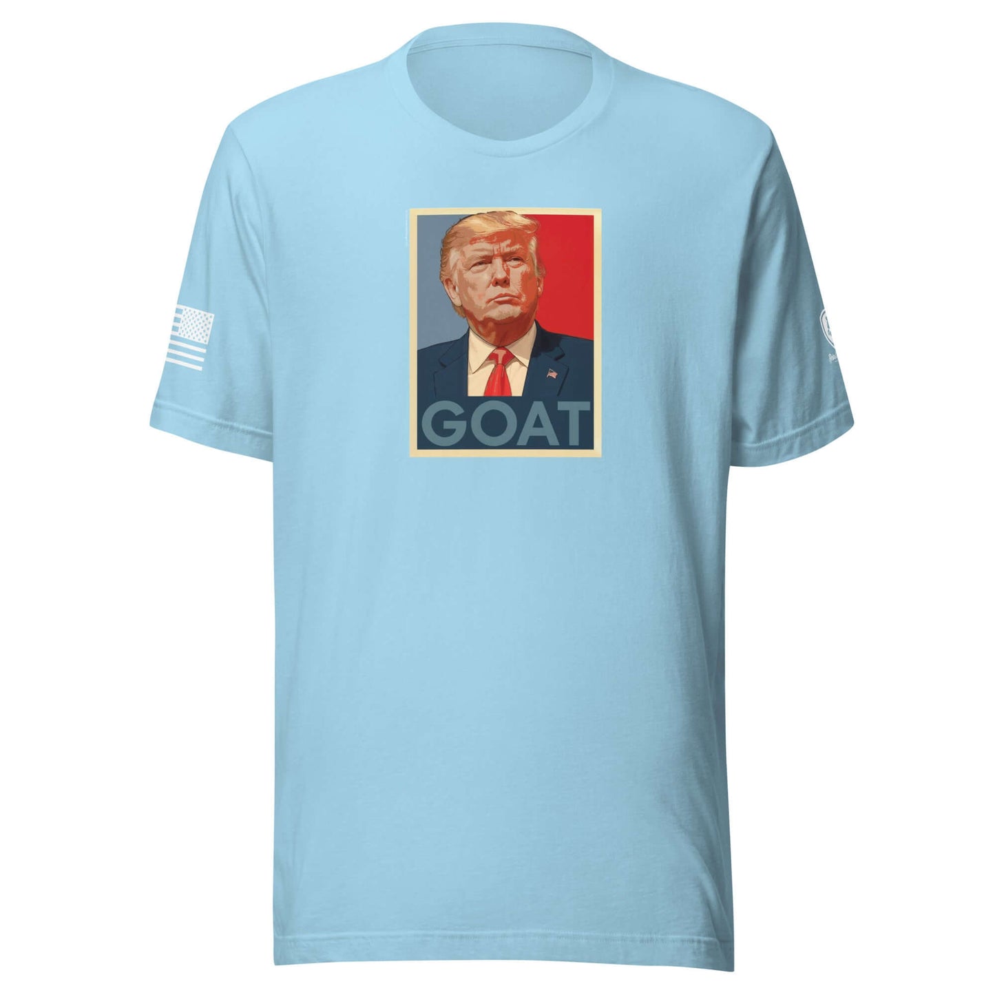 GOAT Trump Poster T-Shirt – Funny Conservative Tee – MAGA Shirt - Rebel Park USA
