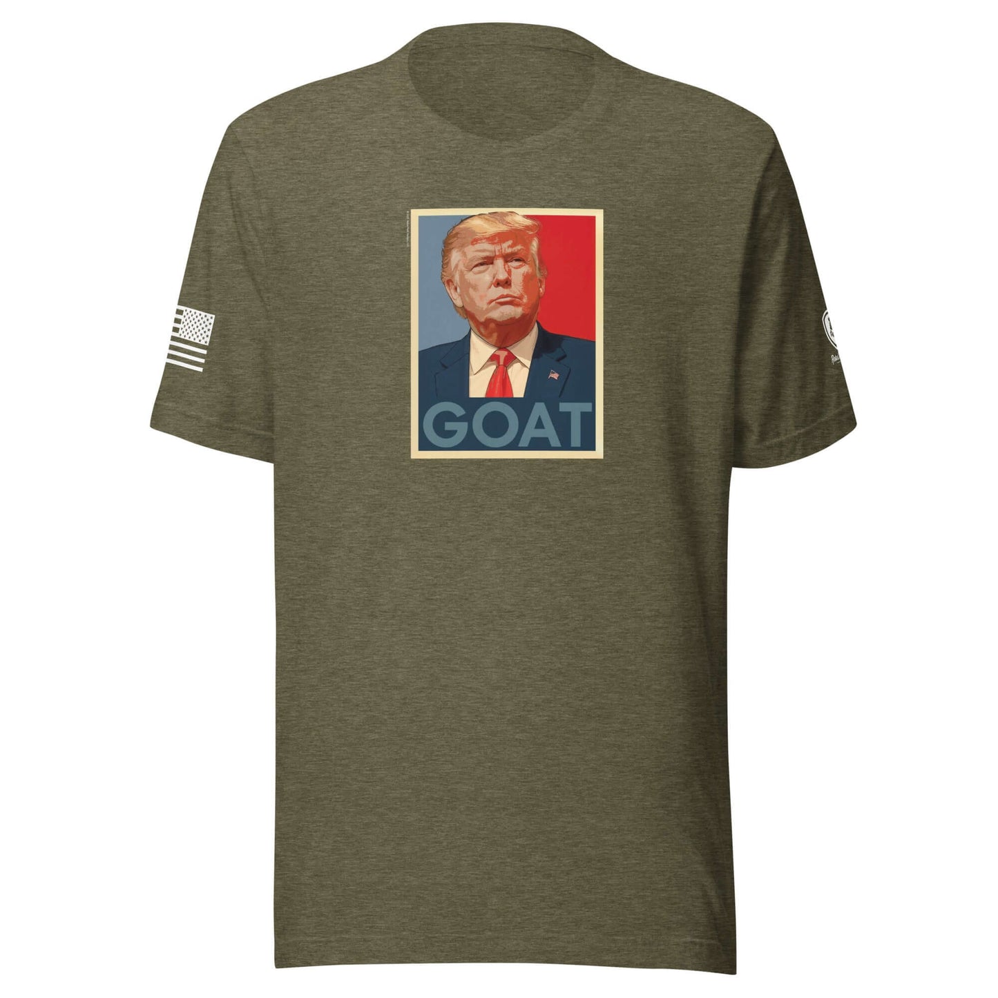 GOAT Trump Poster T-Shirt – Funny Conservative Tee – MAGA Shirt - Rebel Park USA