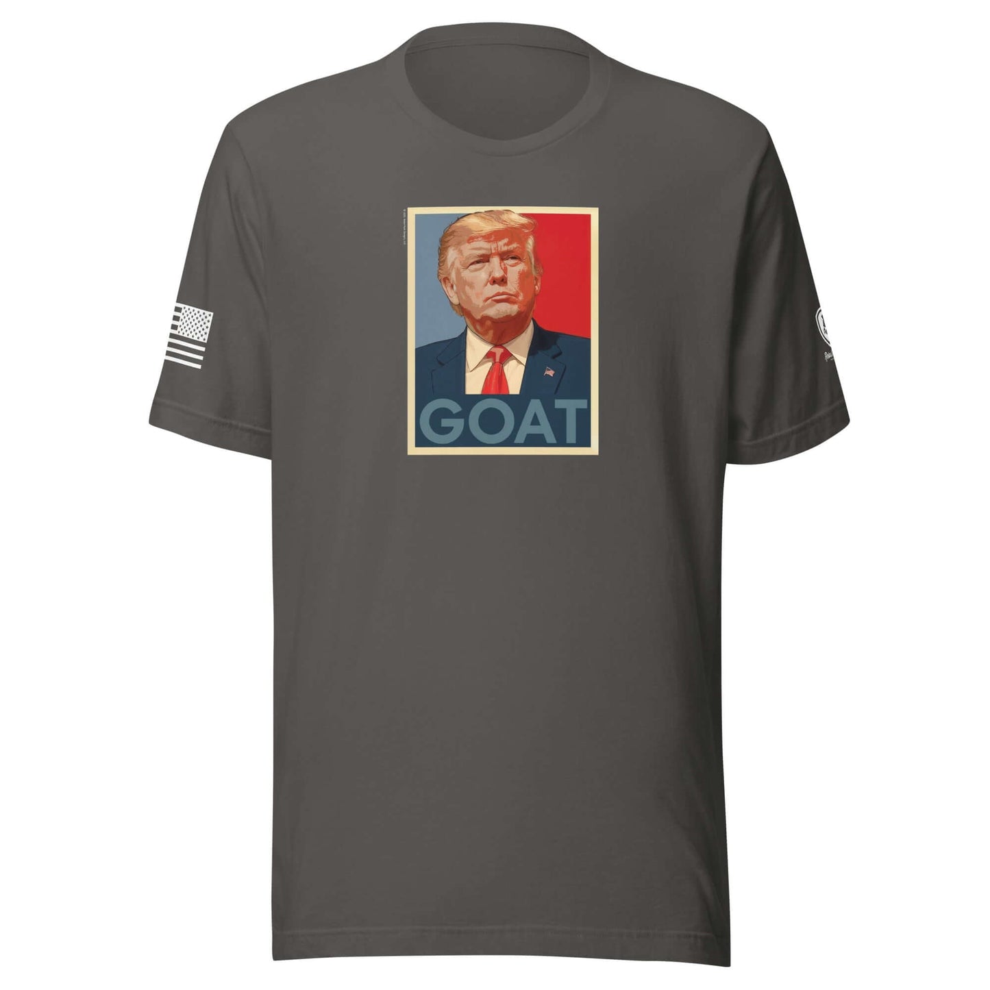 GOAT Trump Poster T-Shirt – Funny Conservative Tee – MAGA Shirt - Rebel Park USA