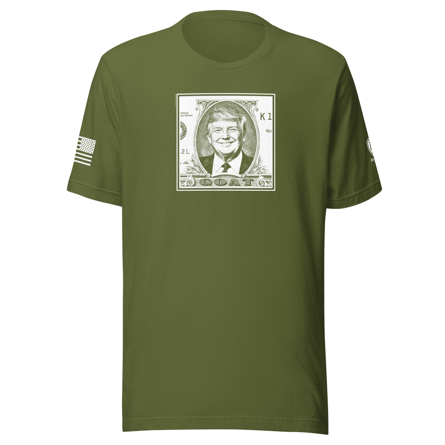 GOAT Trump Shirt - Bold Currency Graphic– Built for Style and Comfort - Rebel Park USA