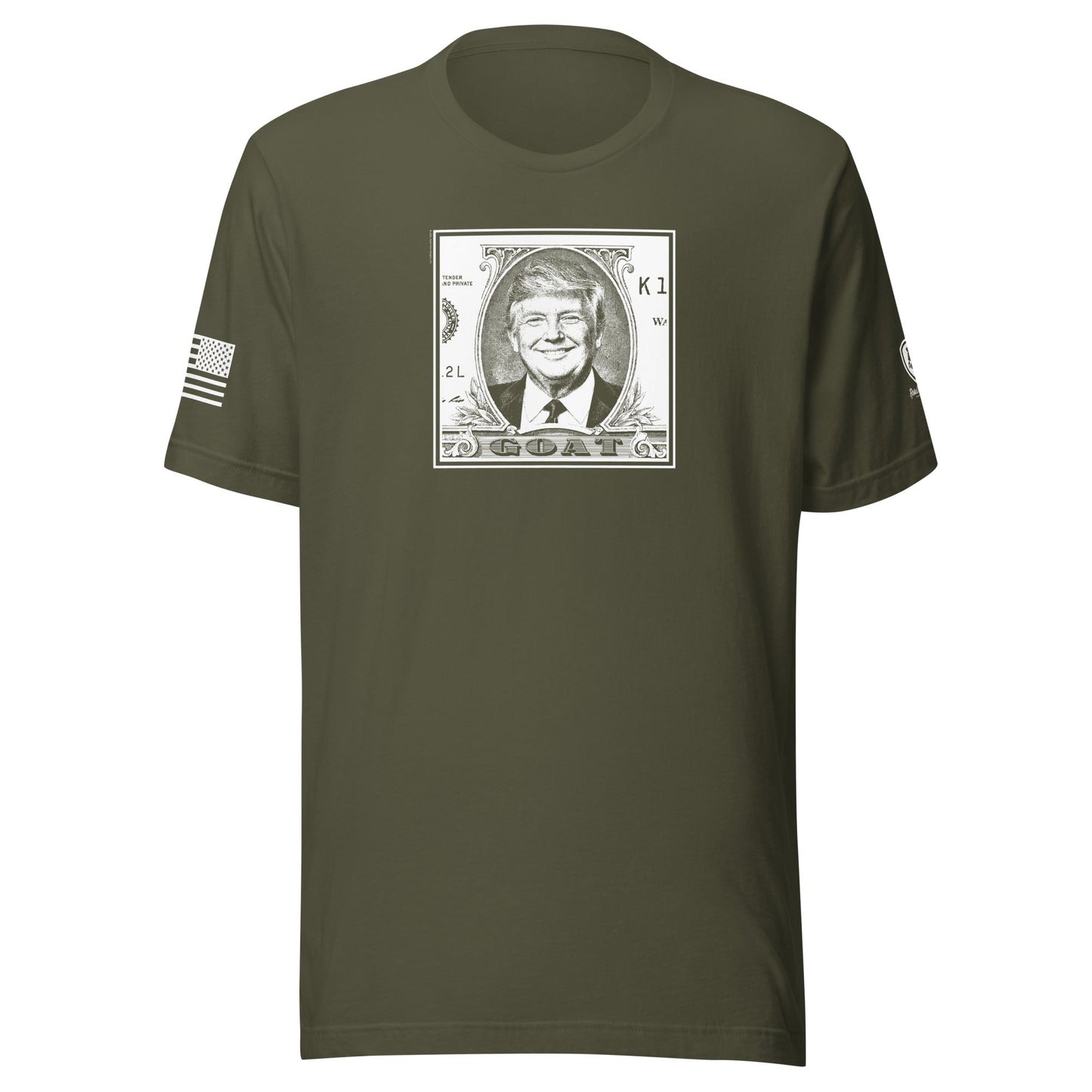 GOAT Trump Shirt - Bold Currency Graphic– Built for Style and Comfort - Rebel Park USA