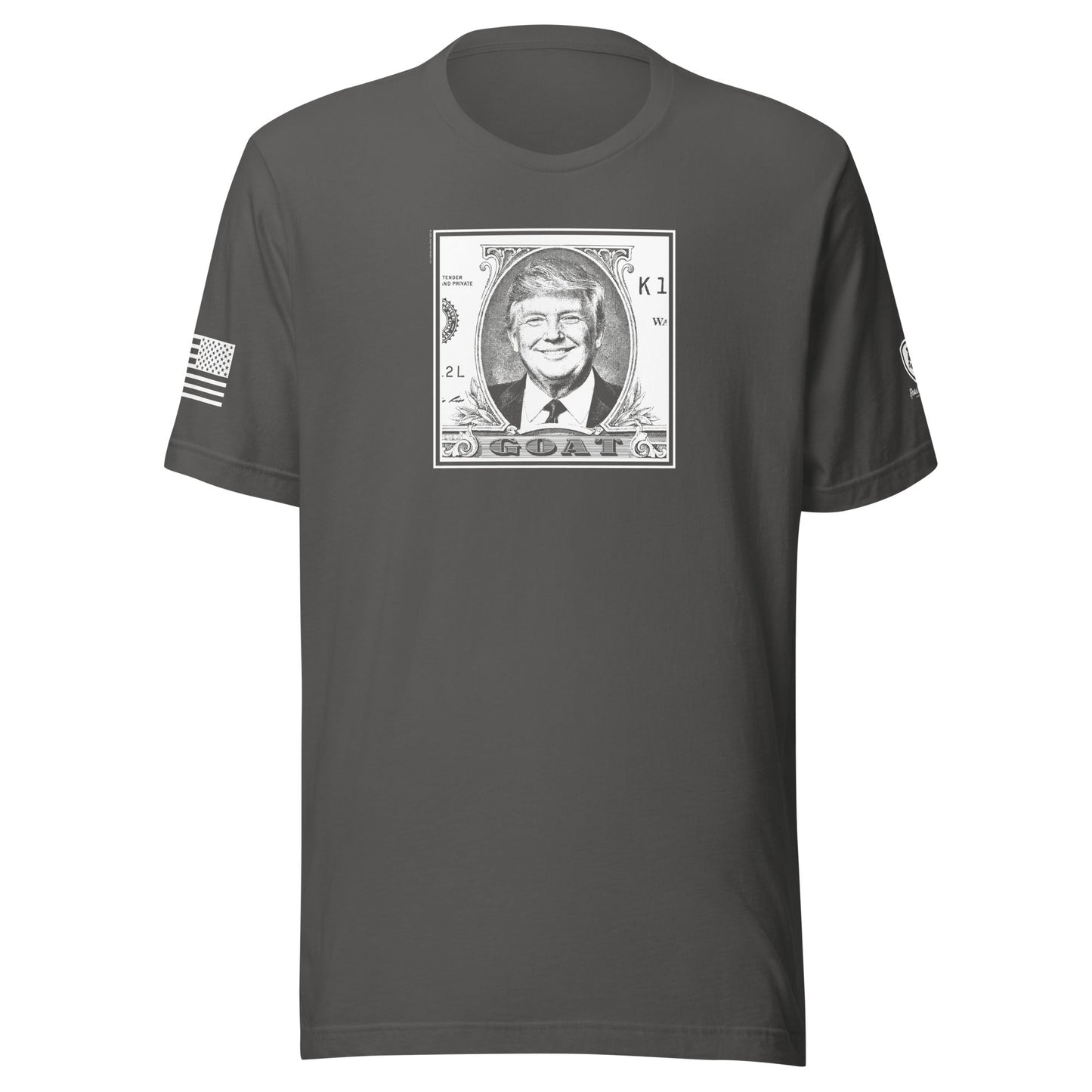GOAT Trump Shirt - Bold Currency Graphic– Built for Style and Comfort - Rebel Park USA