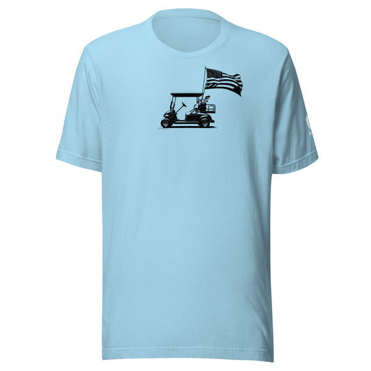 Golf T-Shirt – MAGA Funny T-Shirts - Patriotic Golf Cart Tee - Rebel Park USA