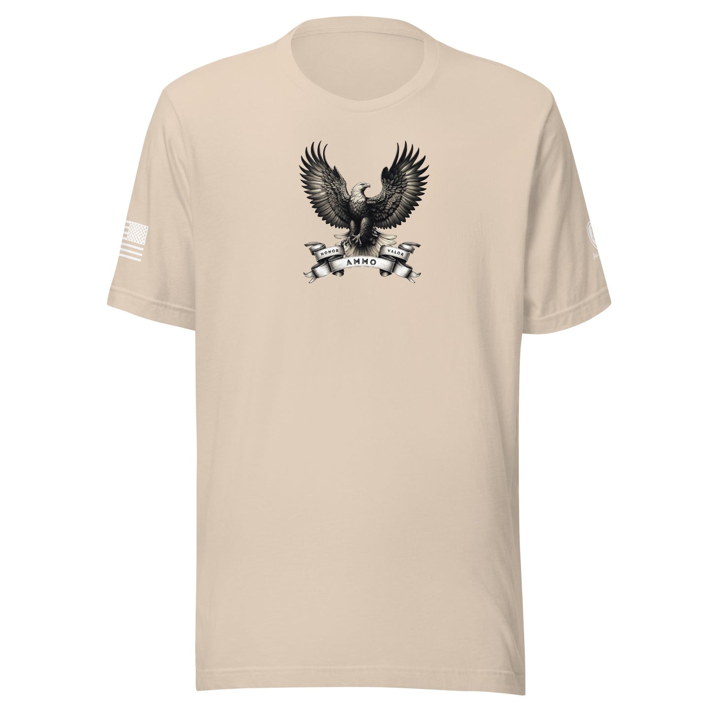 Honor Valor Ammo T-Shirt – Funny 2nd Amendment Patriotic Shirt - Rebel Park USA