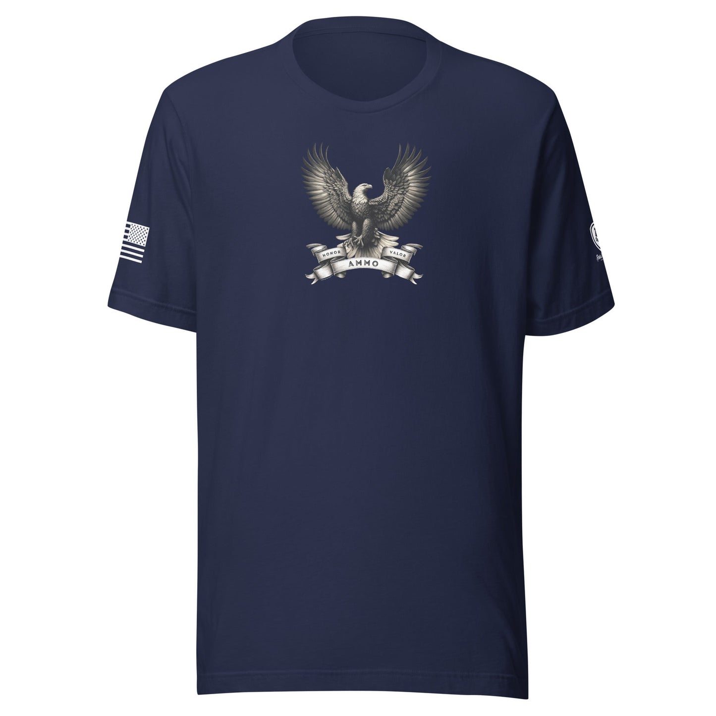 Honor Valor Ammo T-Shirt – Funny 2nd Amendment Patriotic Shirt - Rebel Park USA
