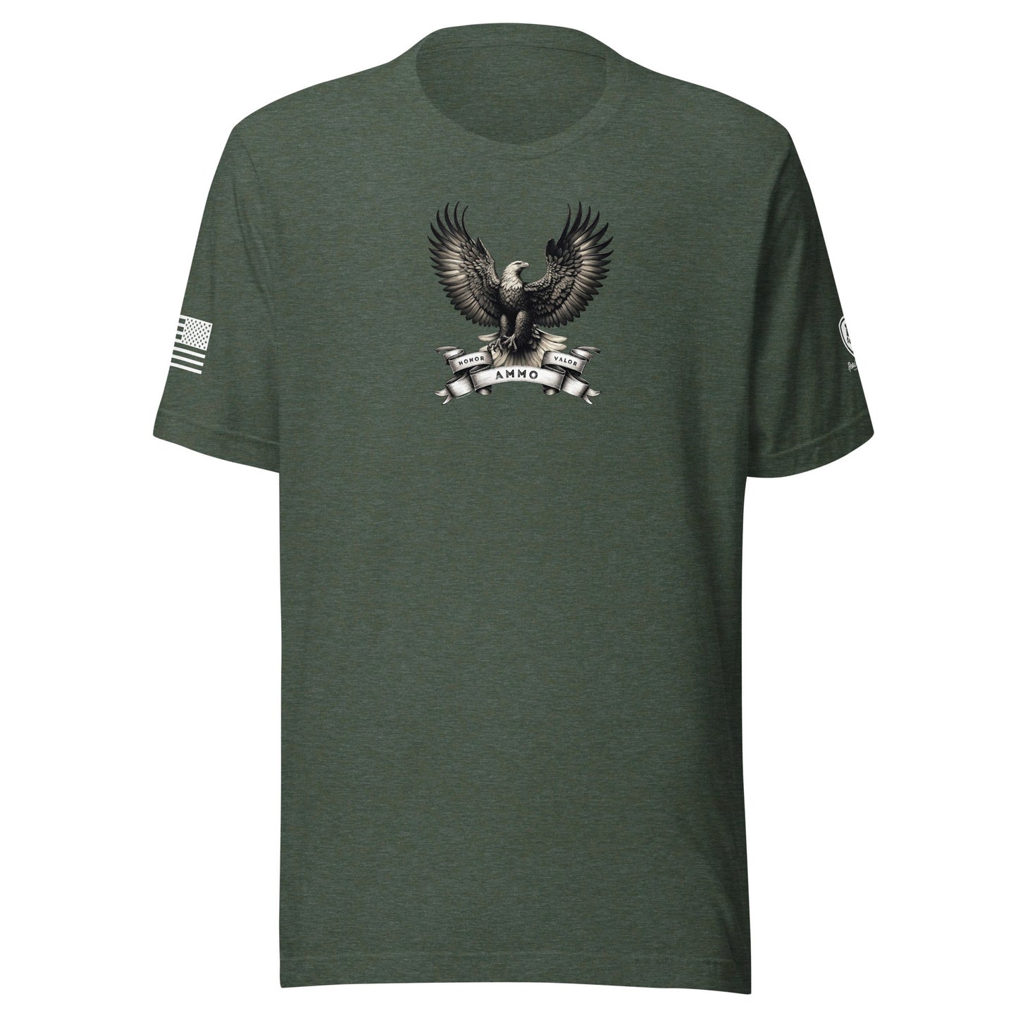 Honor Valor Ammo T-Shirt – Funny 2nd Amendment Patriotic Shirt - Rebel Park USA