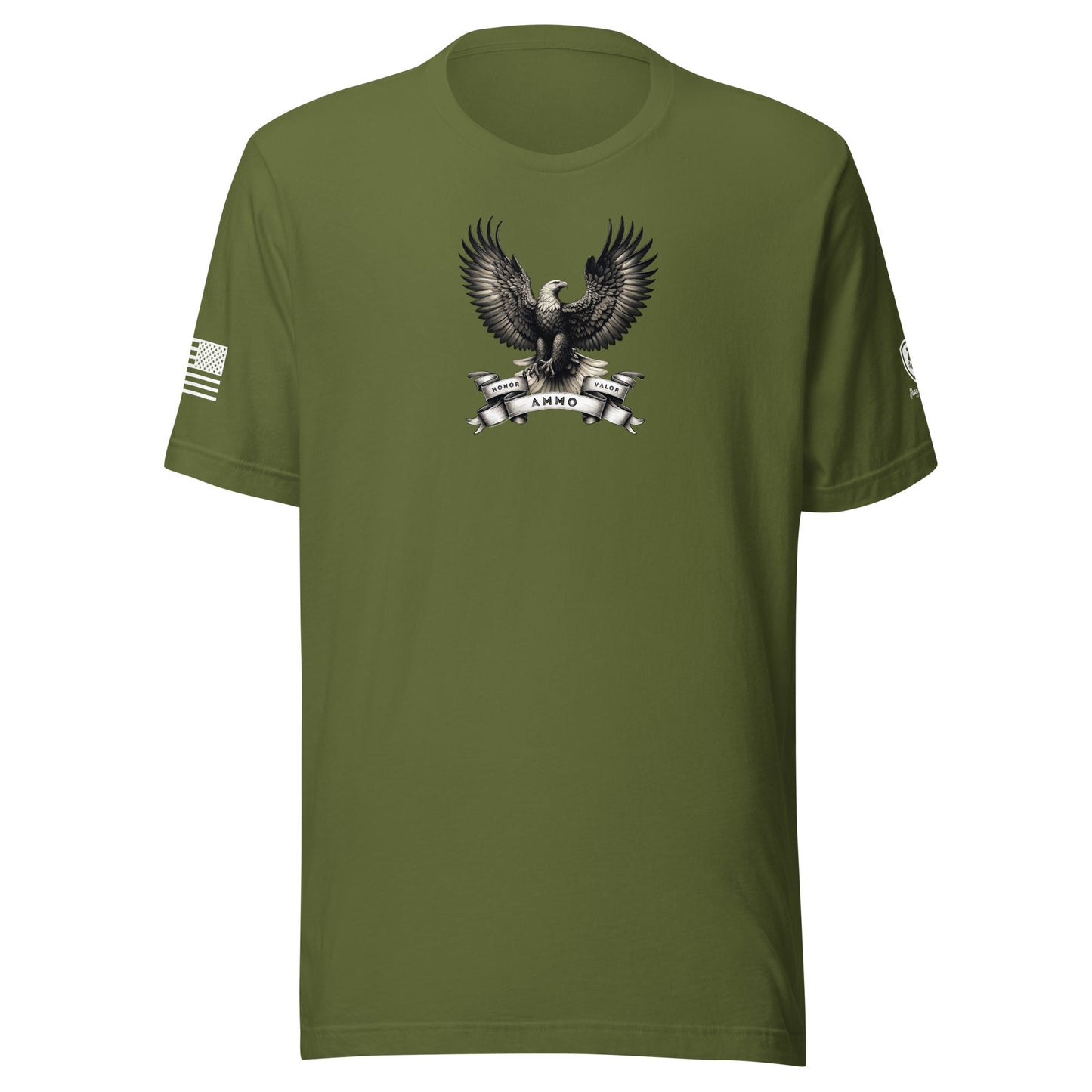 Honor Valor Ammo T-Shirt – Funny 2nd Amendment Patriotic Shirt - Rebel Park USA